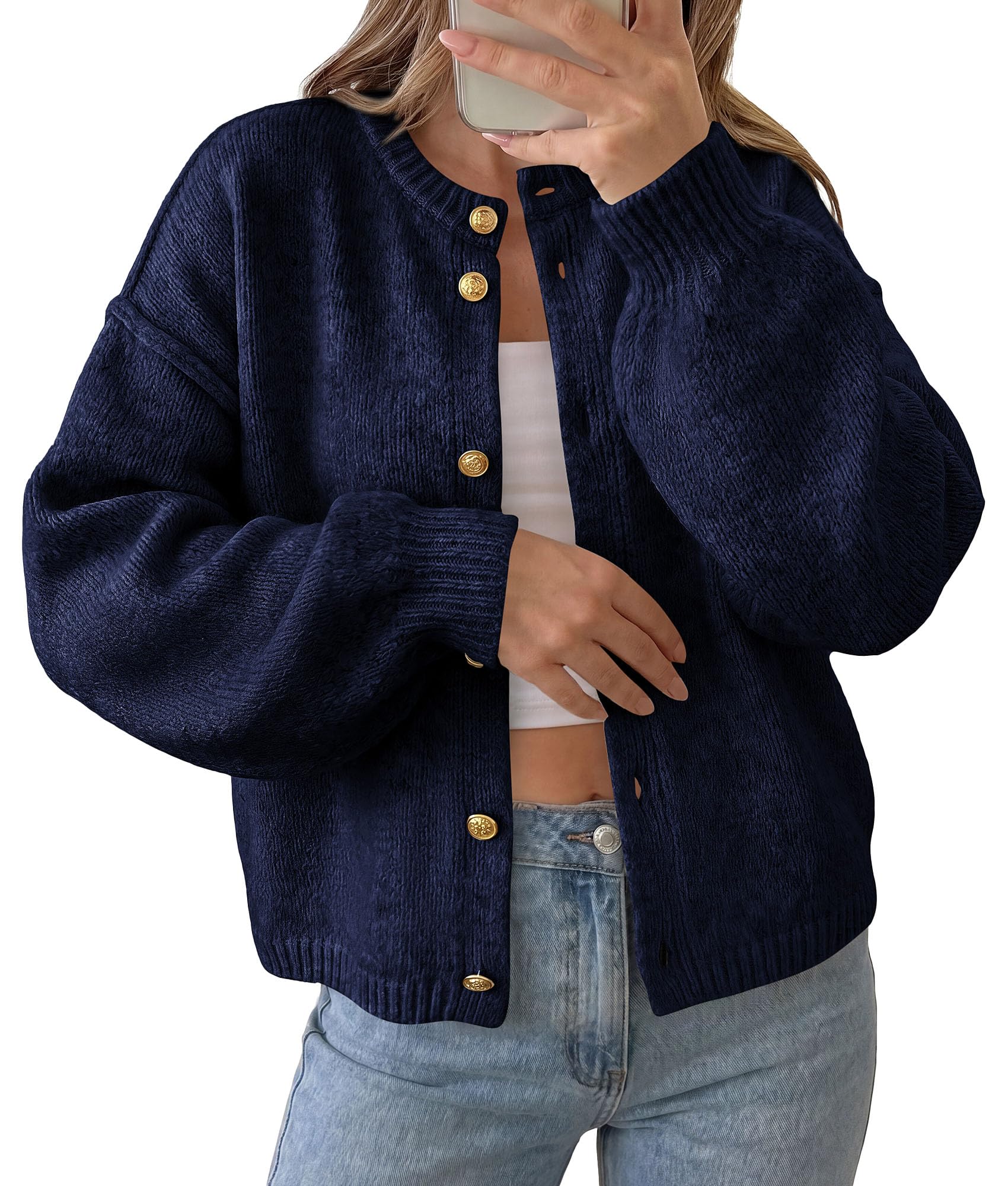 Women's Oversized Cardigan Sweaters Chunky Knit Fall Outfits
