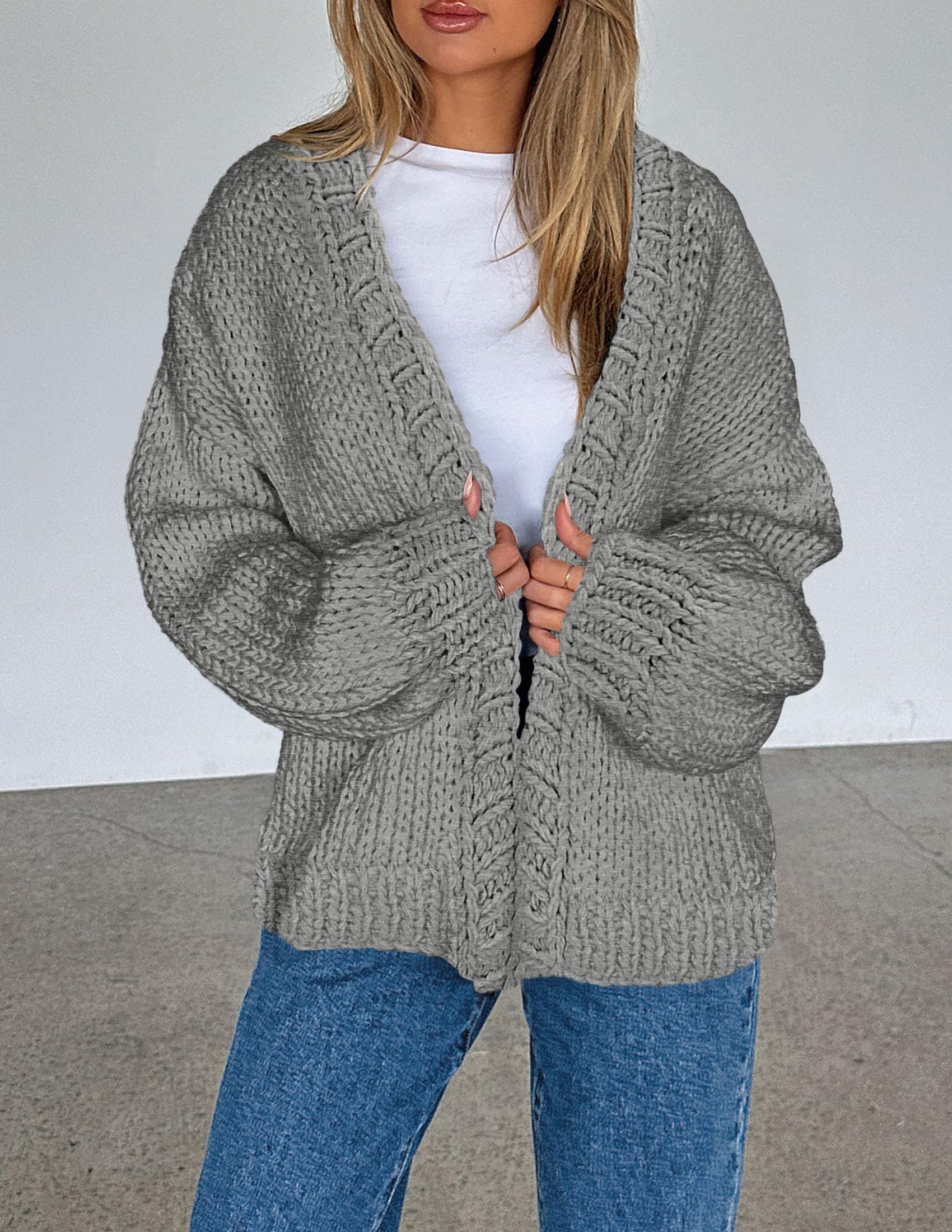 Cardigan Sweaters for Women Trendy Fall Fashion Knit Sweaters
