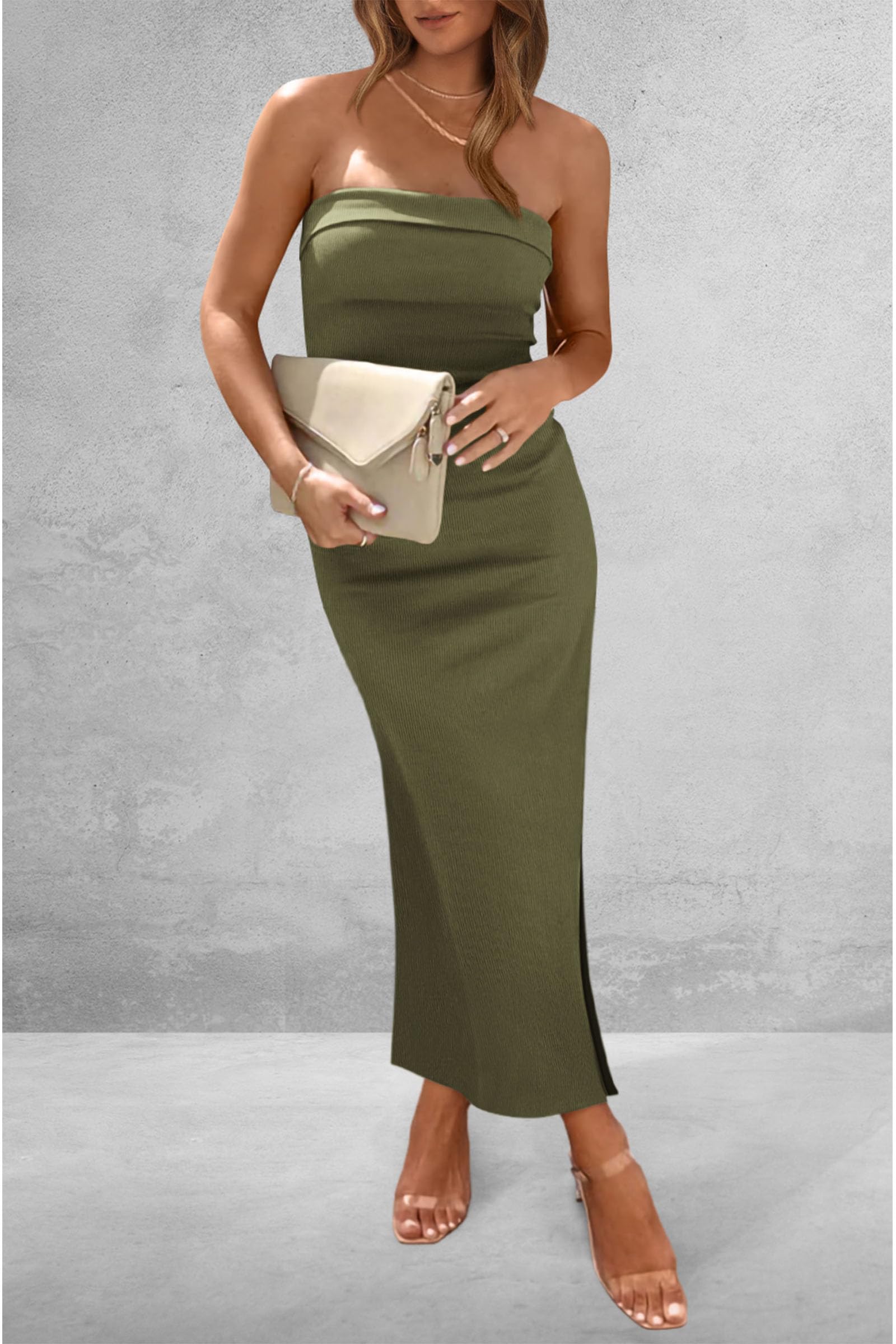 Women's Summer Strapless Cocktail Maxi Dresses