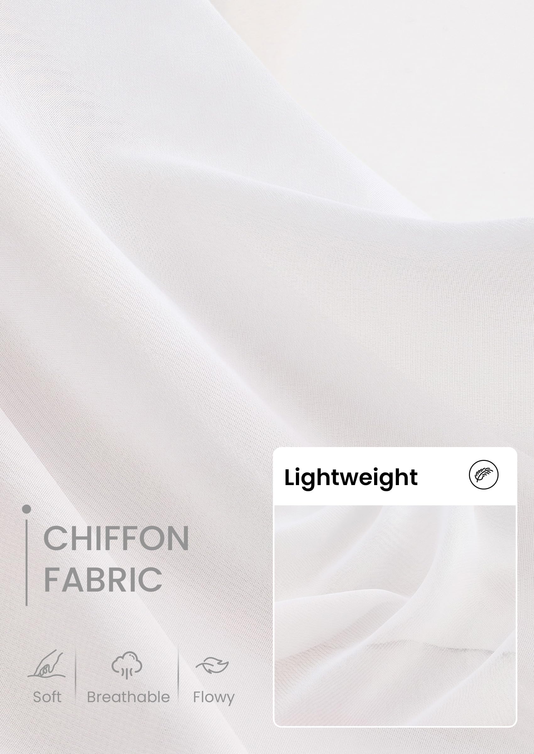 Chiffon Blouses for Women Dressy Casual Mock Neck Tops White