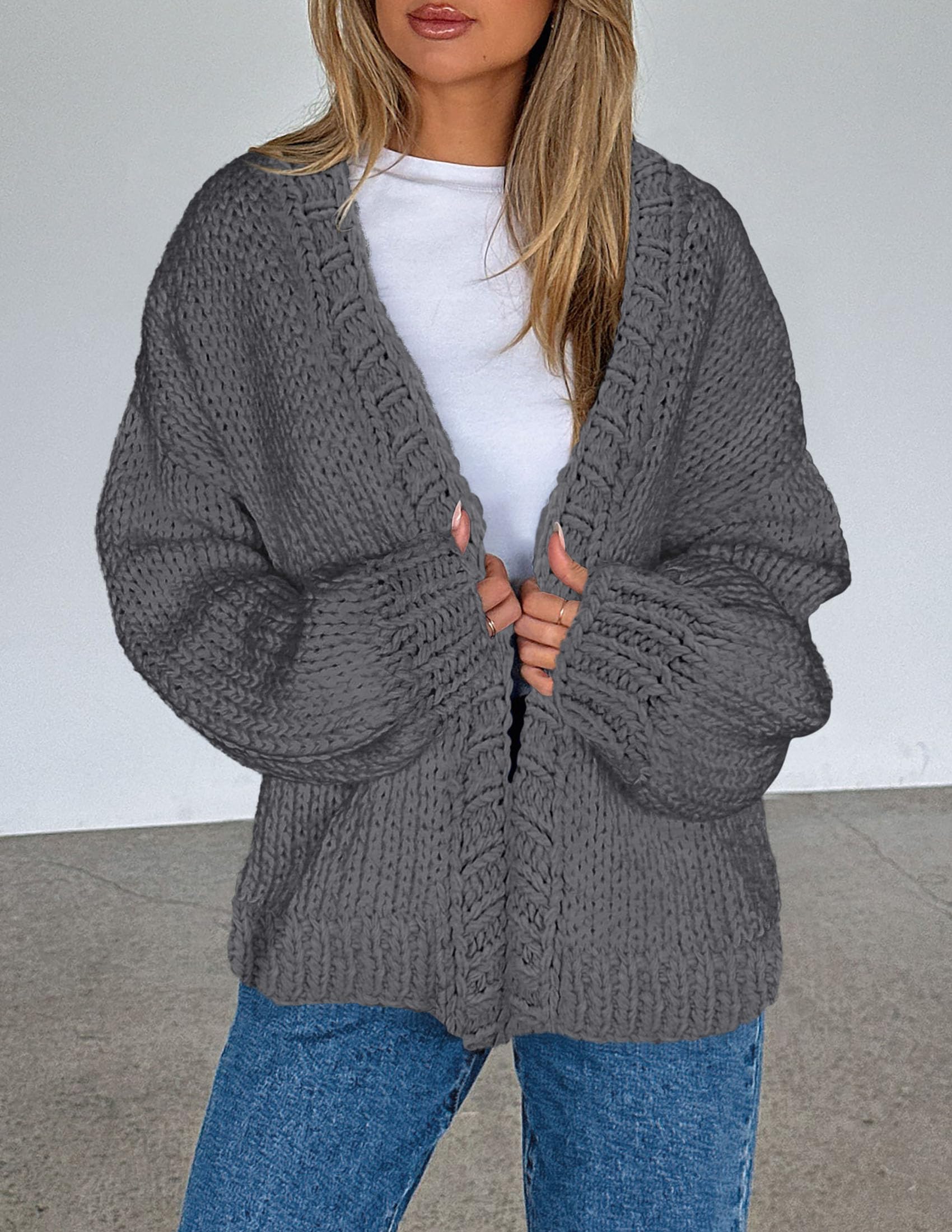 Cardigan Sweaters for Women Trendy Fall Fashion Knit Sweaters