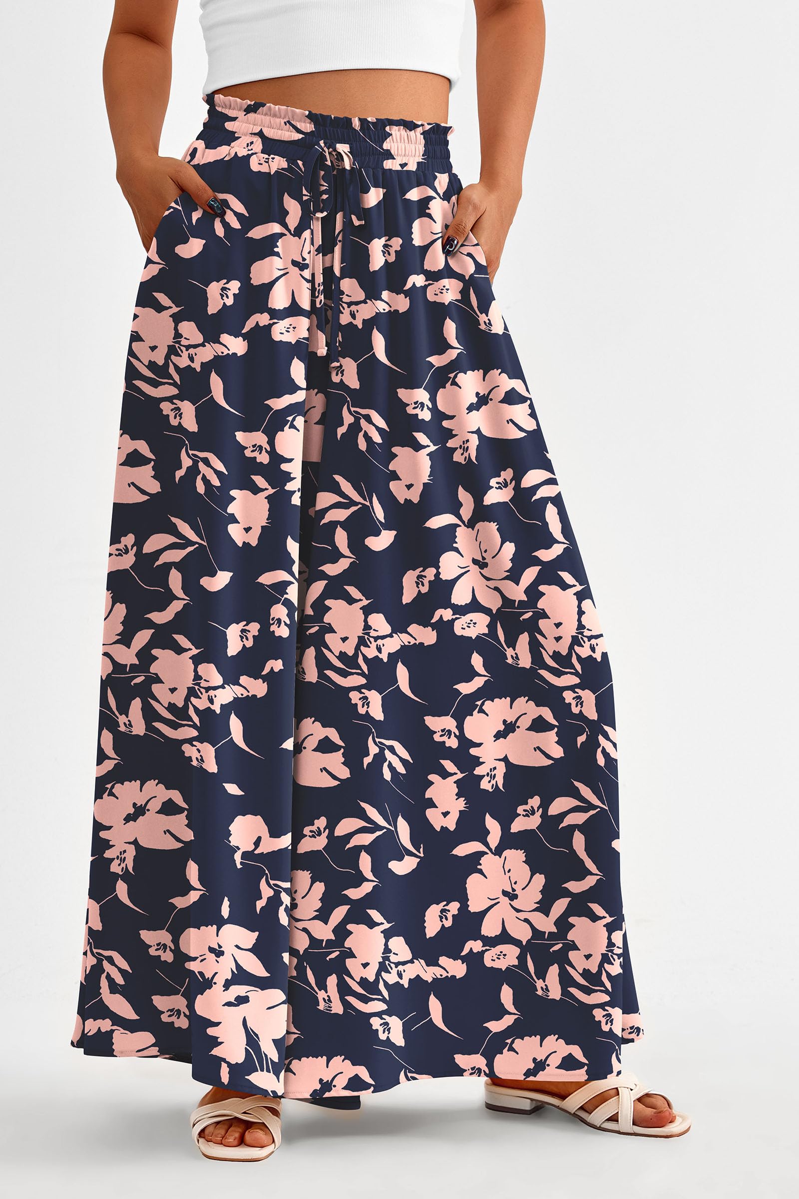 Summer Wide Leg Palazzo Pants for Women Casual