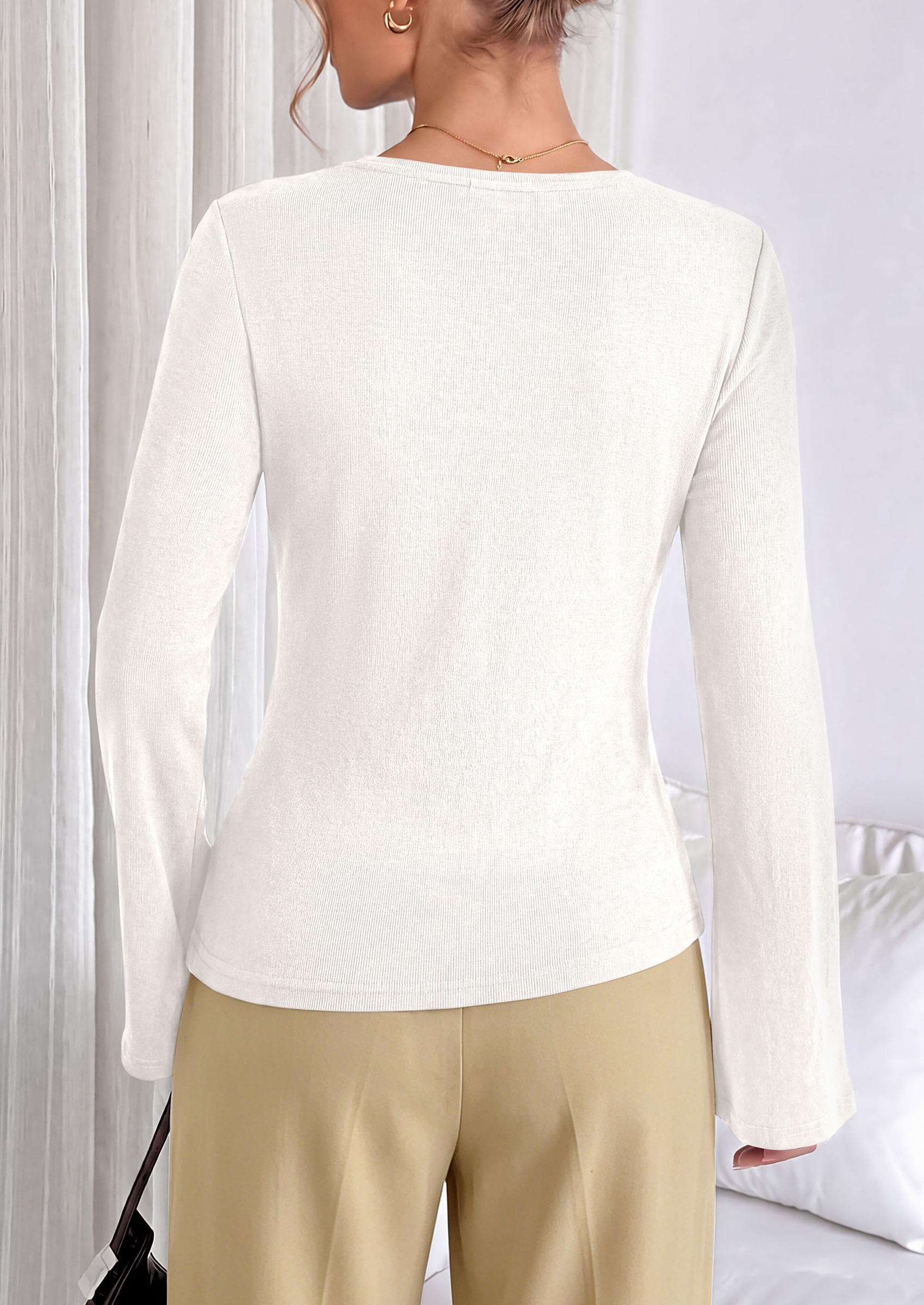 Asymmetrical Tops for Women Fall Business Casual Peplum Top