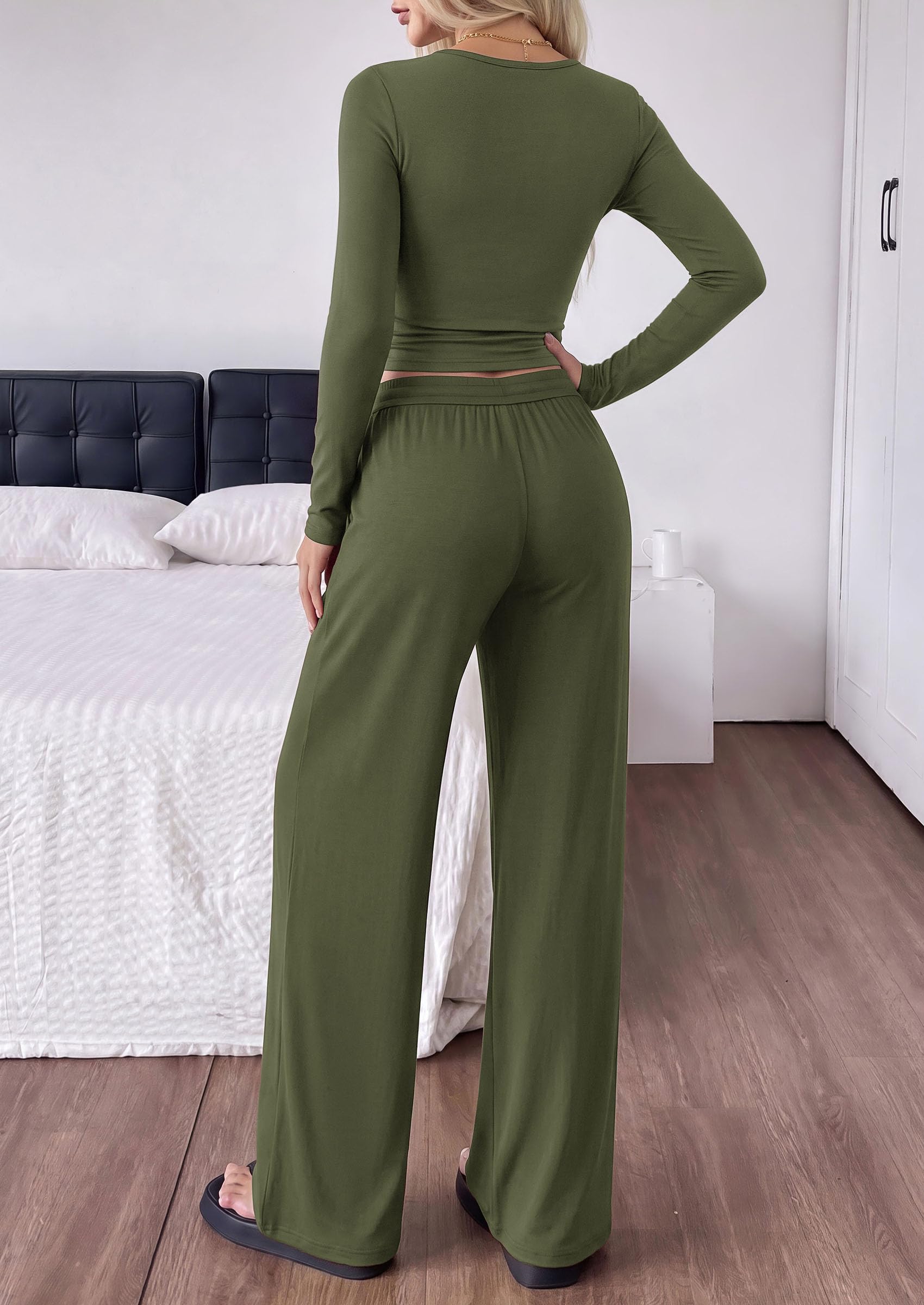 Womens 2 Piece Lounge Sets Fall Fashion Airport Travel Outfits