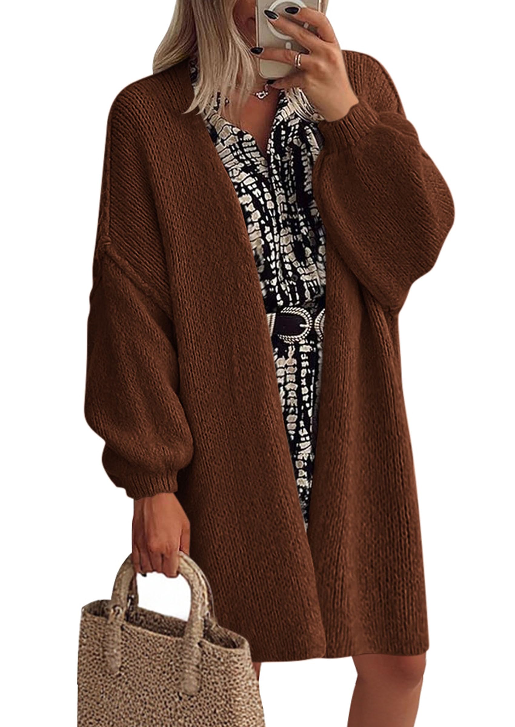 Cardigan Sweaters for Women Fall Oversized Long Cardigans