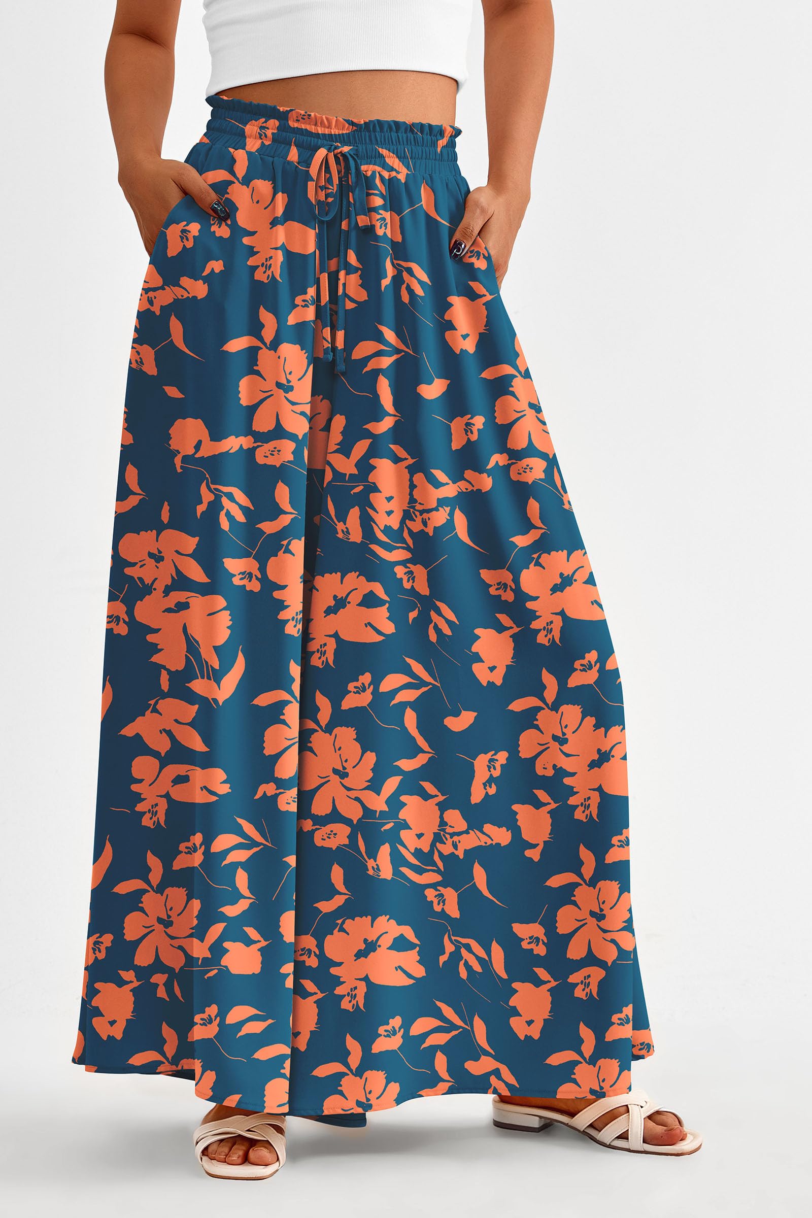 Summer Wide Leg Palazzo Pants for Women Casual