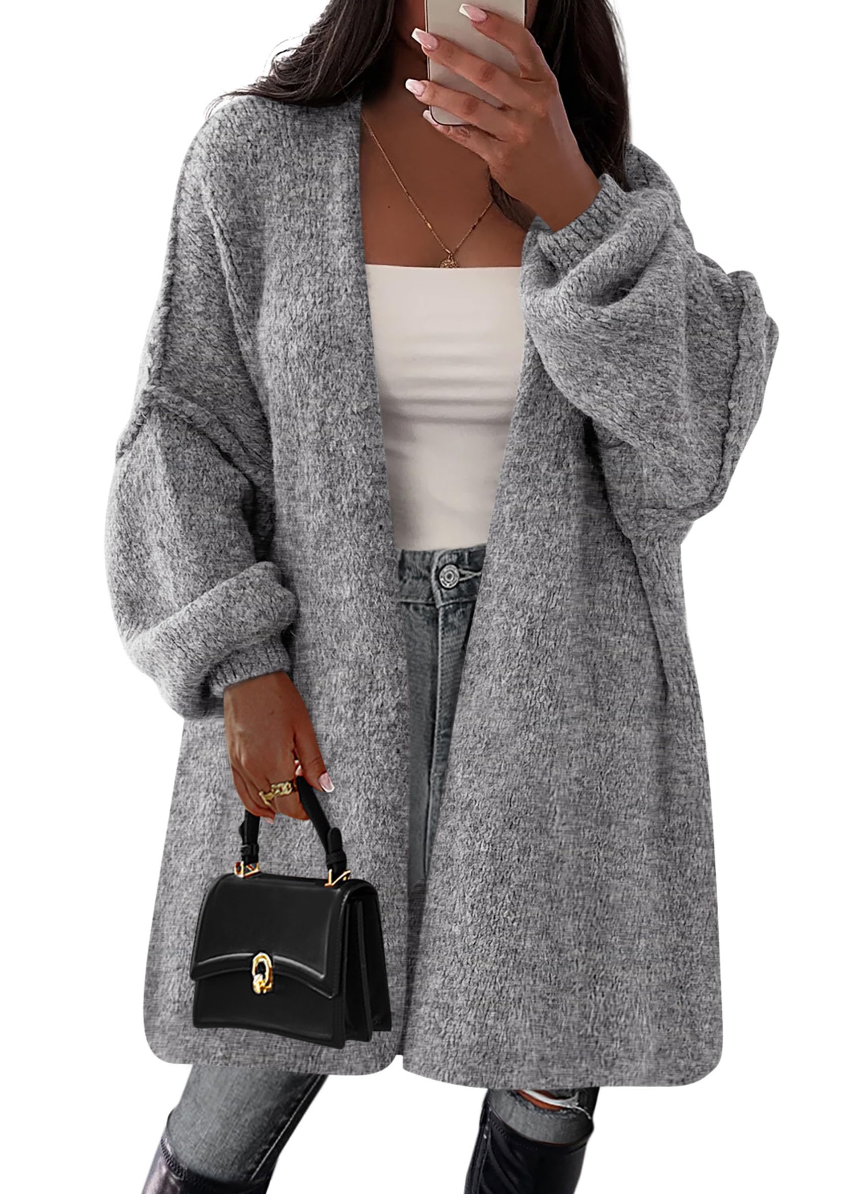 Cardigan Sweaters for Women Fall Oversized Long Cardigans
