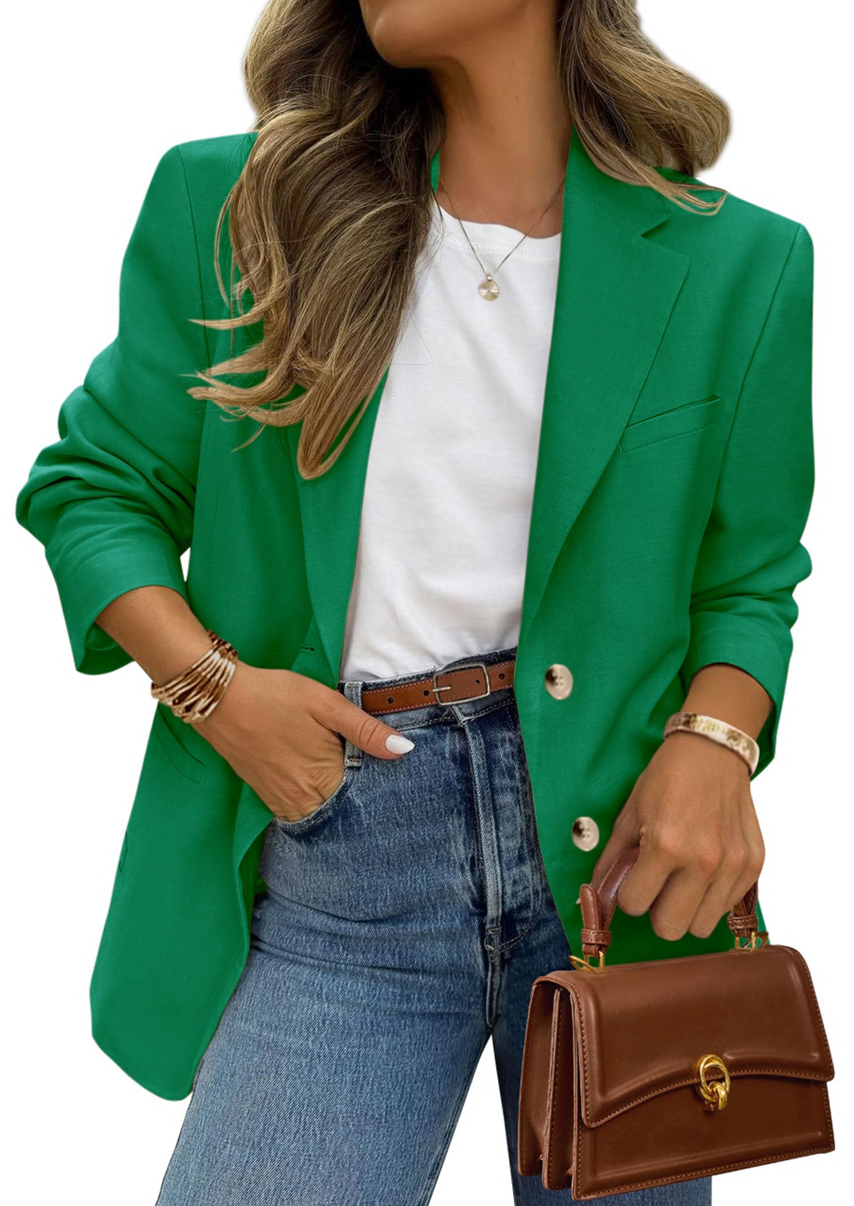 2026 Blazers for Women Business Casual,Green,XS
