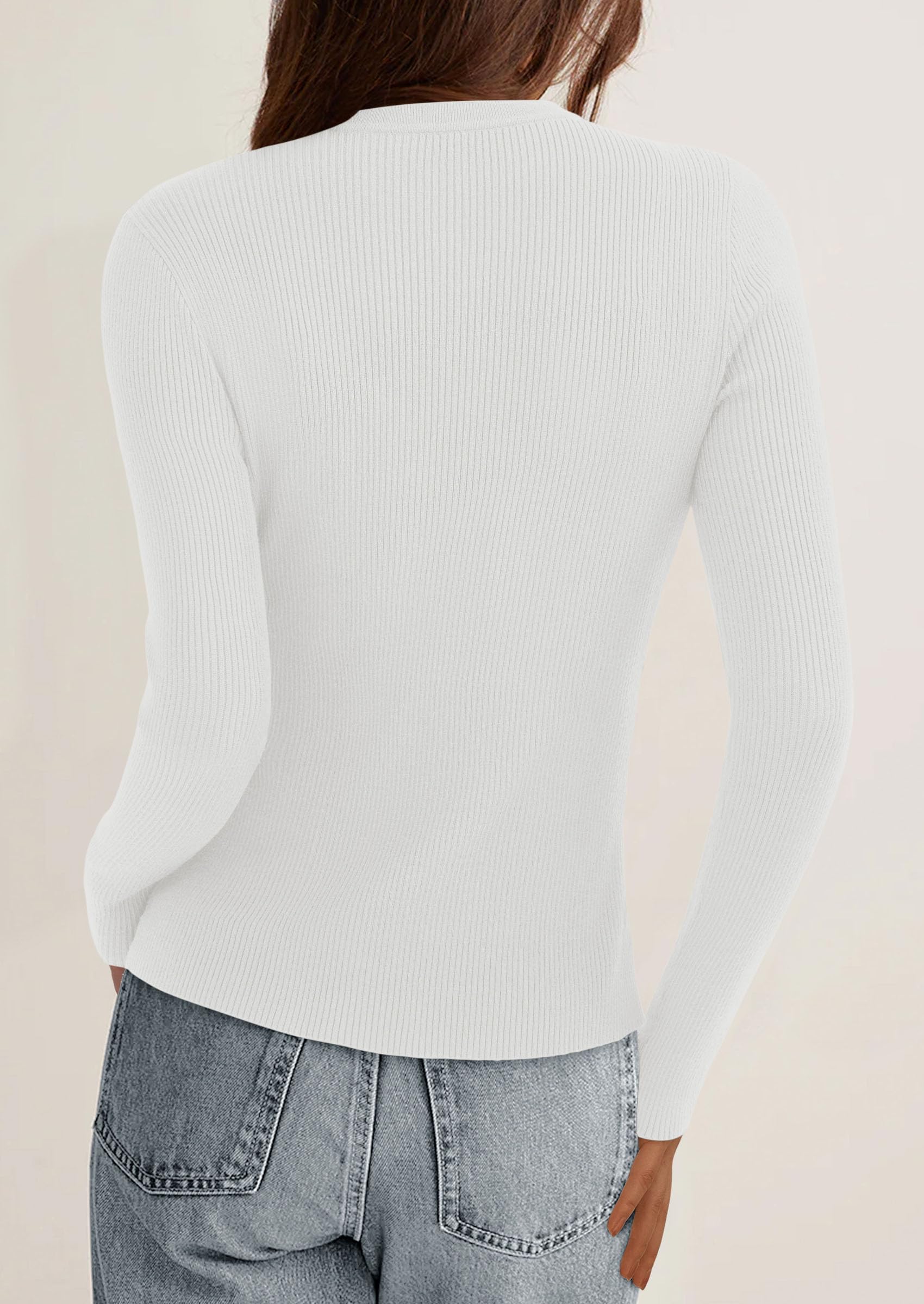 Women's Fall Lightweight Cardigan Sweaters,White,S