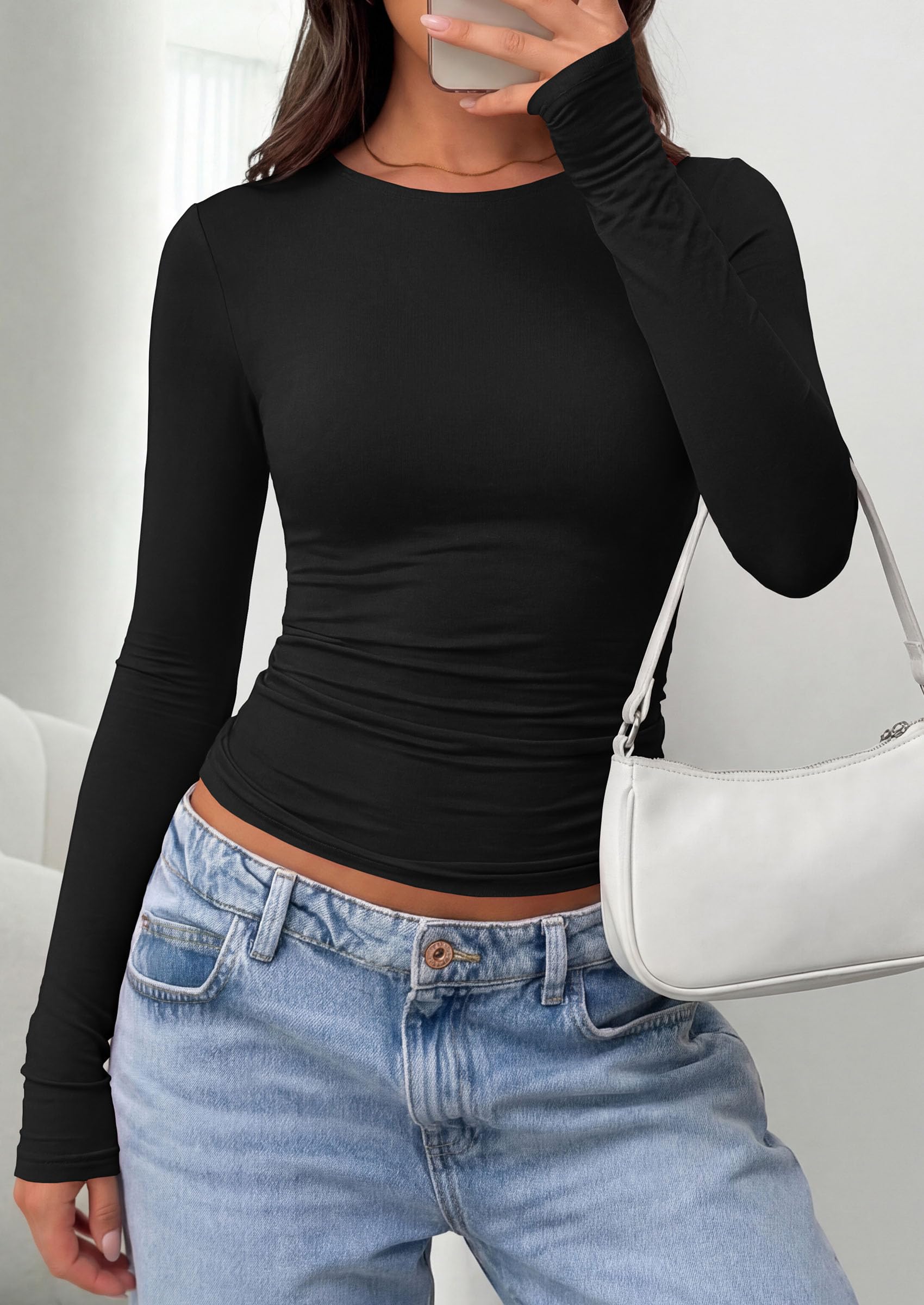 Long Sleeve Shirts for Women Going Out Tops Fall Fashion 2026