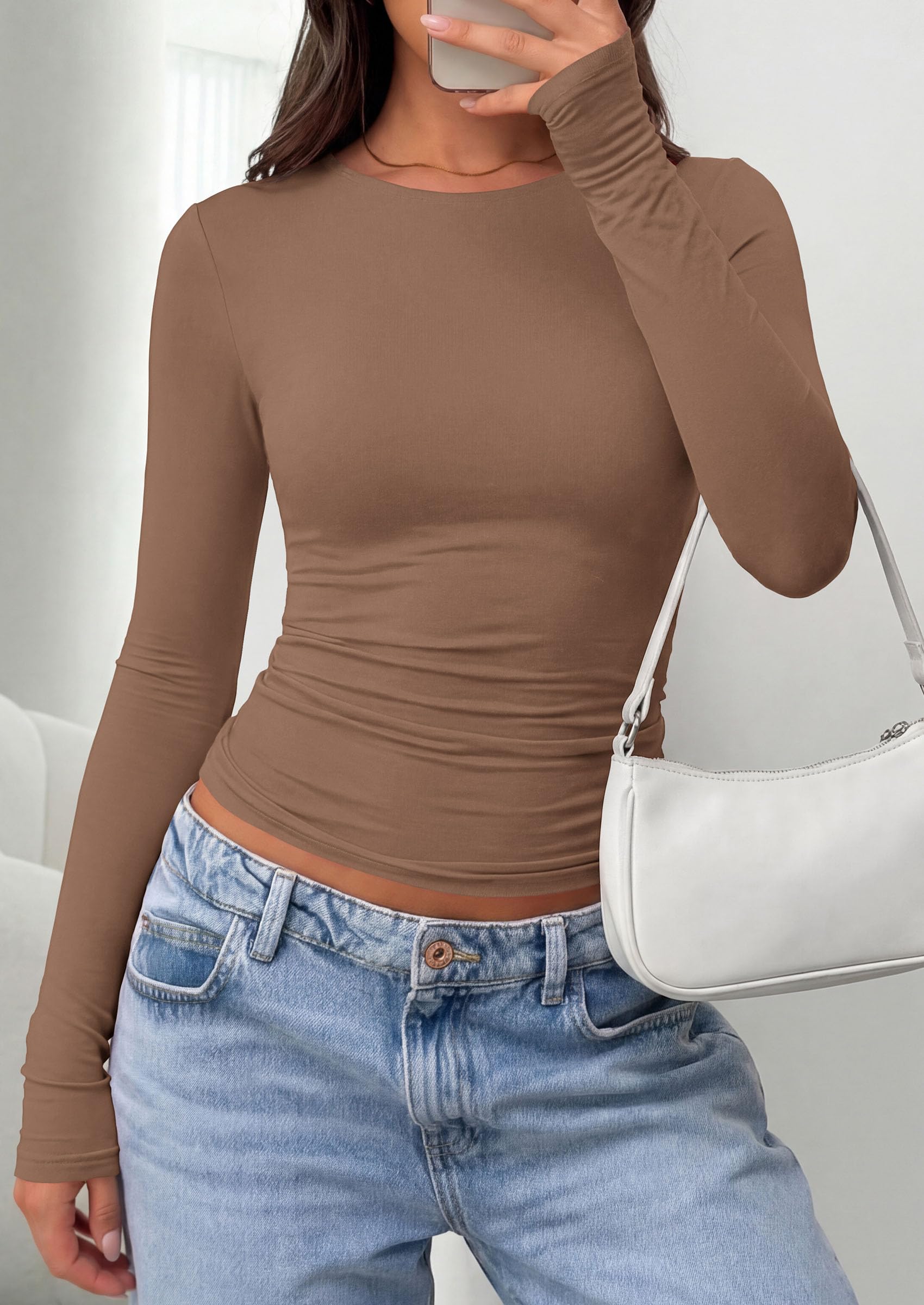 Long Sleeve Shirts for Women Going Out Tops Fall Fashion 2026