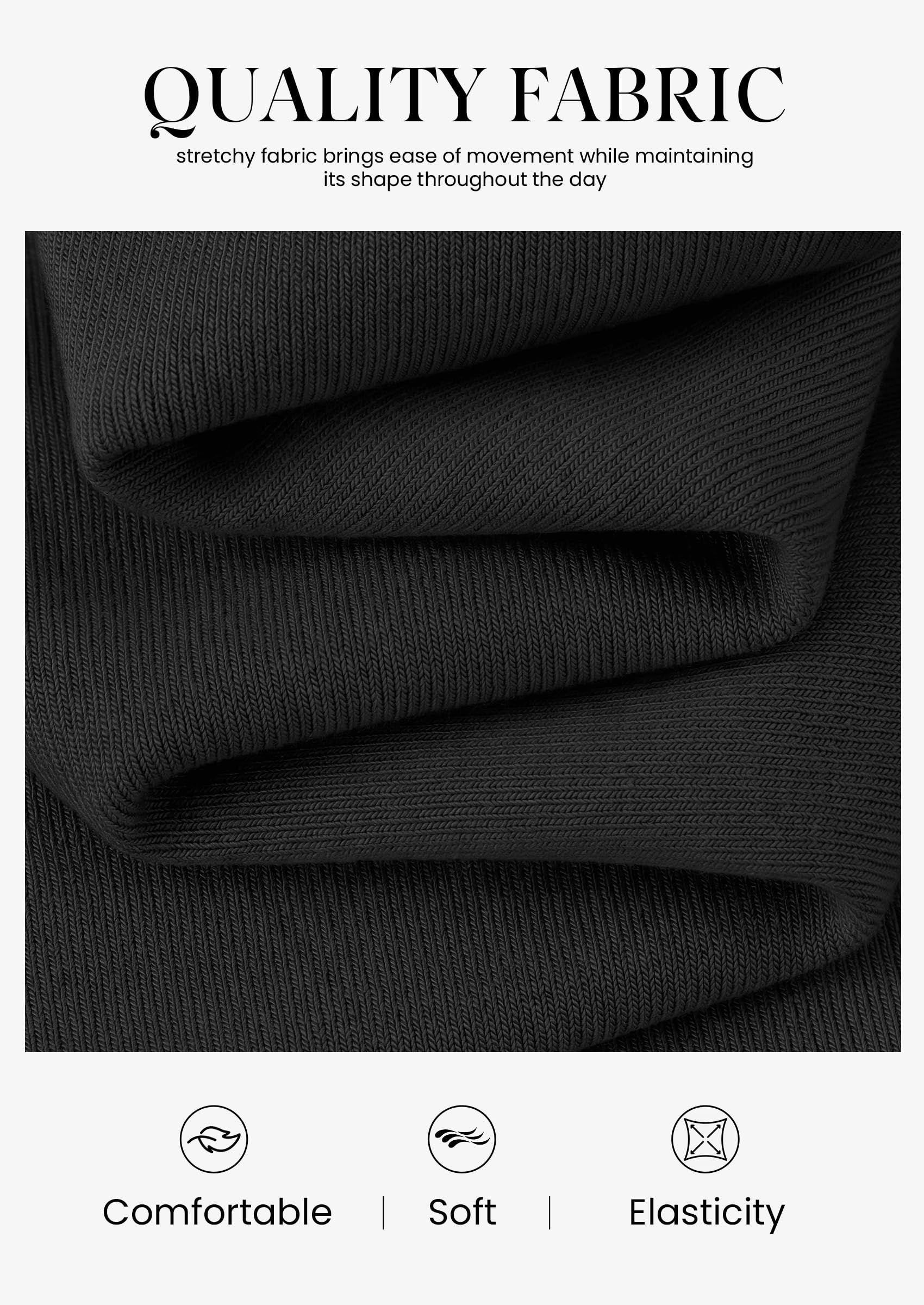 Women's V Neck Long Sleeve Bodysuits Tops (Black,XS)