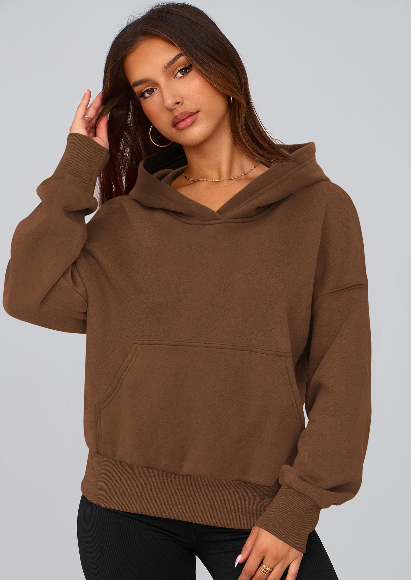 Women's Fall Half Zip Cropped Hoodie Sweatshirt