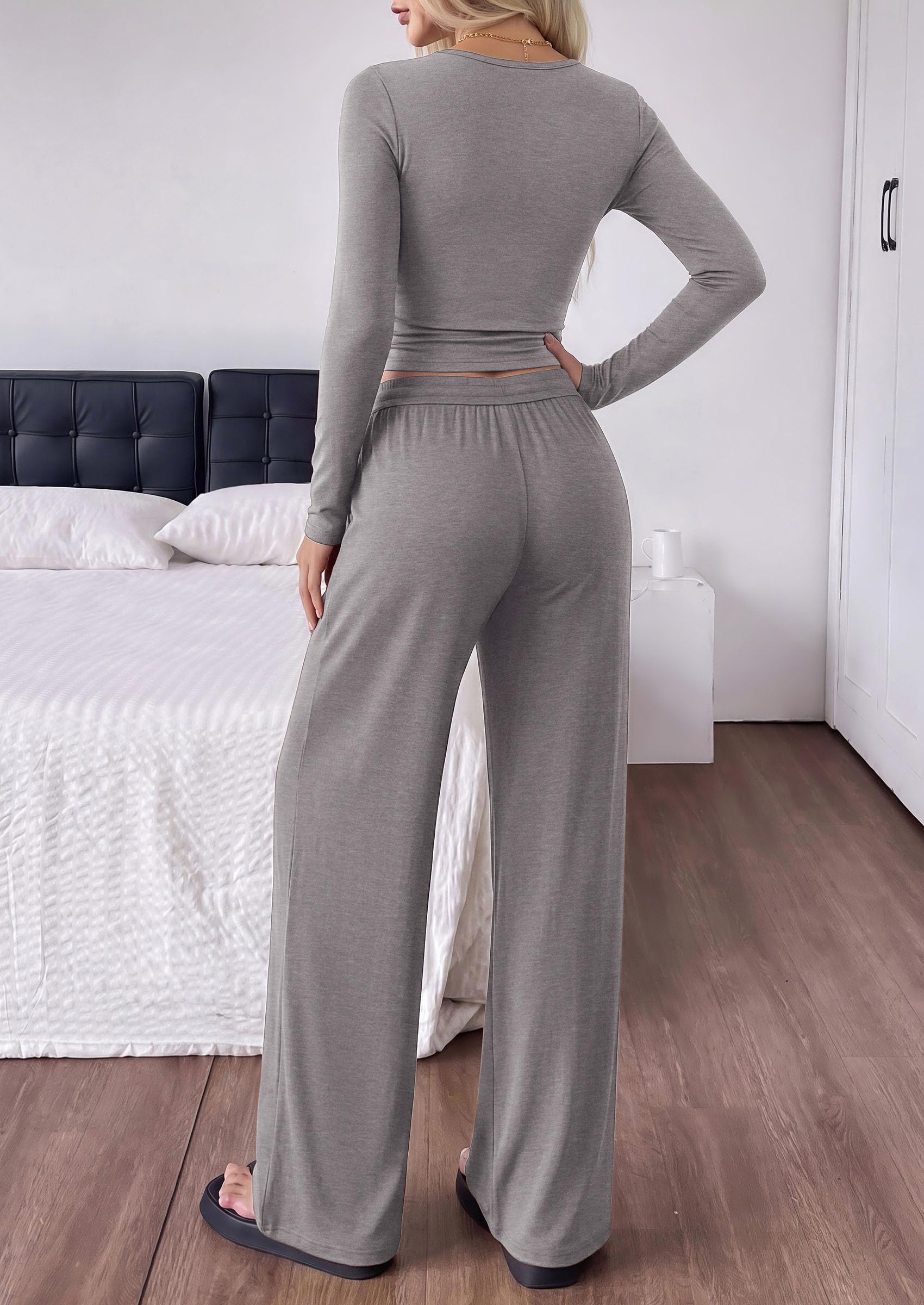 Womens 2 Piece Lounge Sets Fall Fashion Airport Travel Outfits