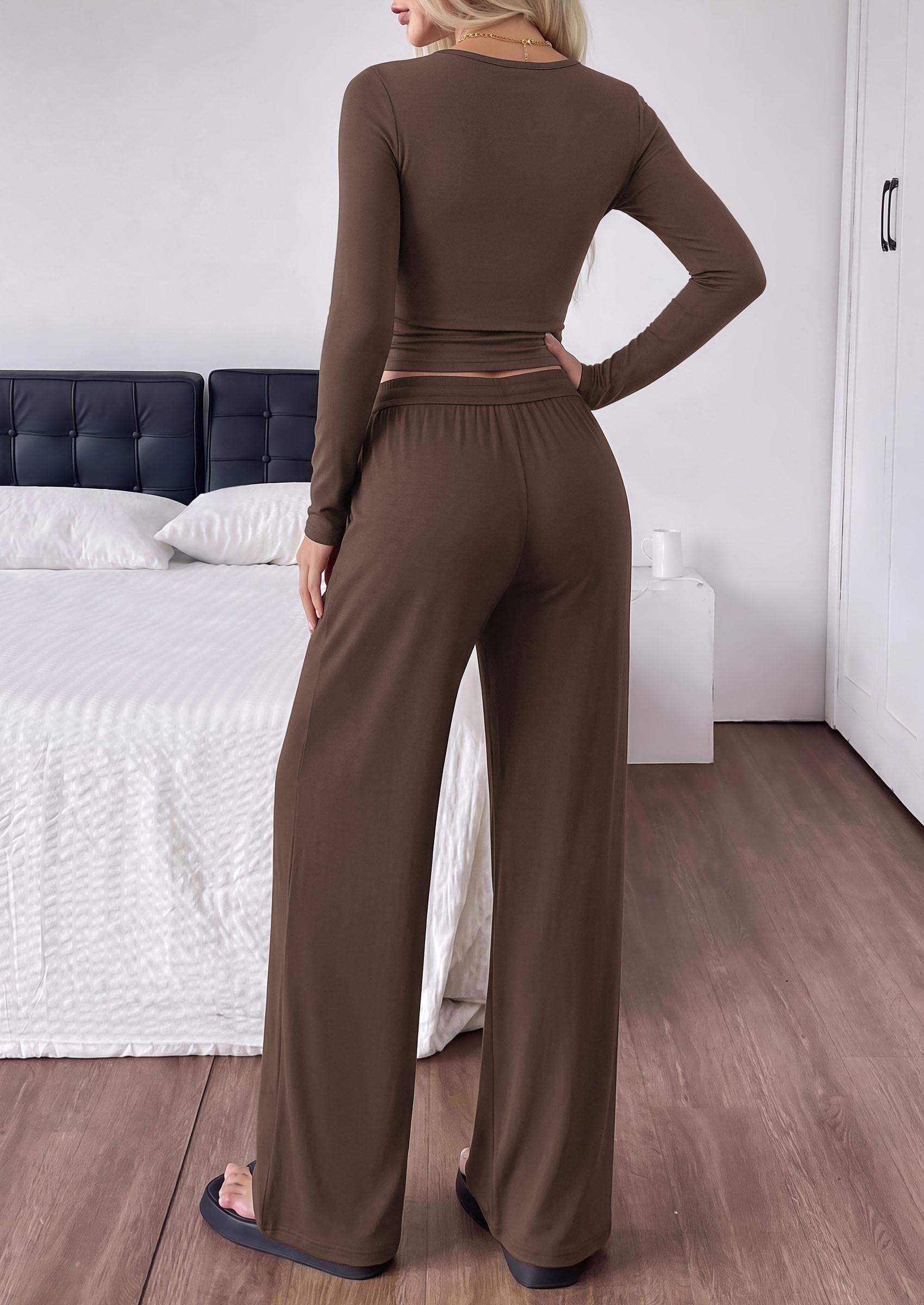 Womens 2 Piece Lounge Sets Fall Fashion Airport Travel Outfits