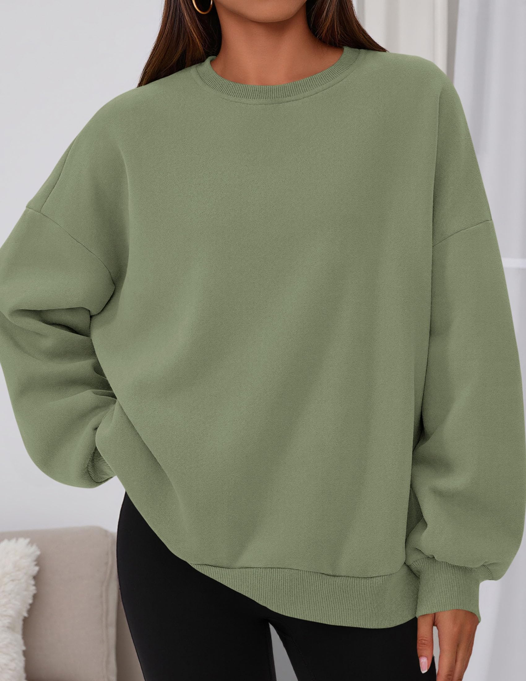 Womens Oversized Crewneck Sweatshirt 2026 Fall Outfits