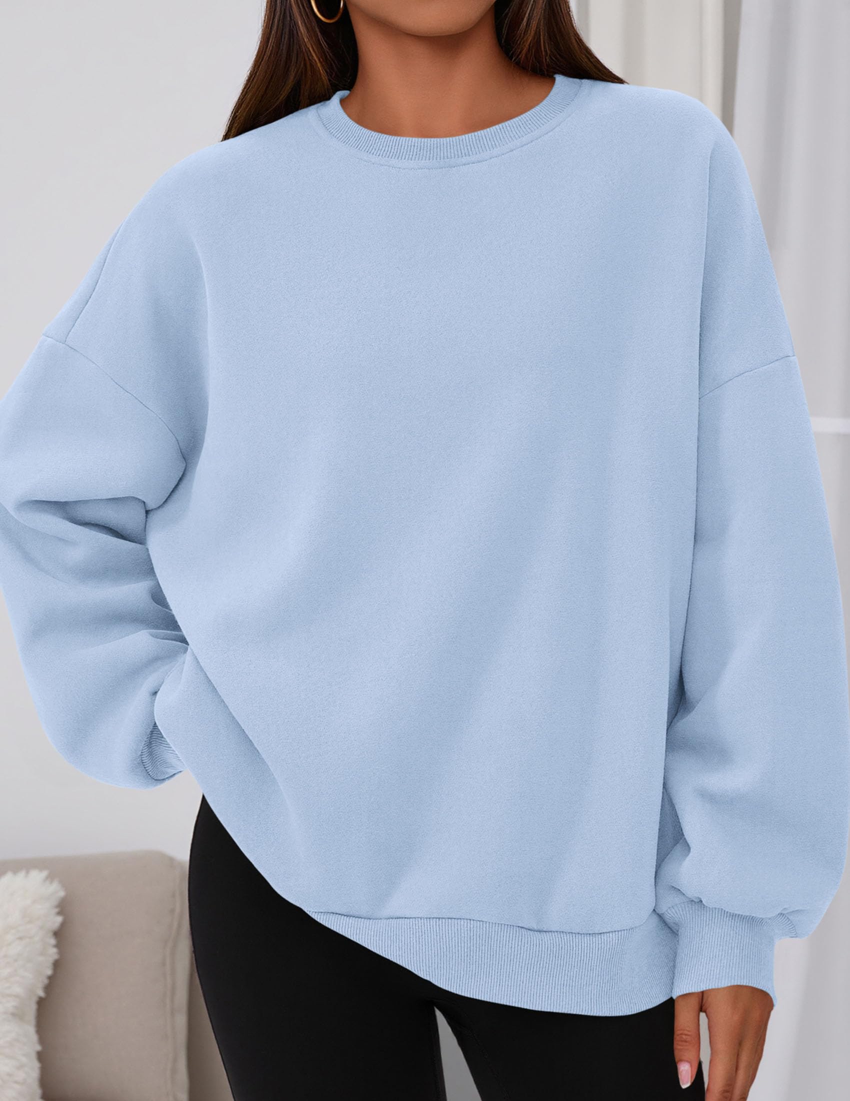 Womens Oversized Crewneck Sweatshirt 2026 Fall Outfits