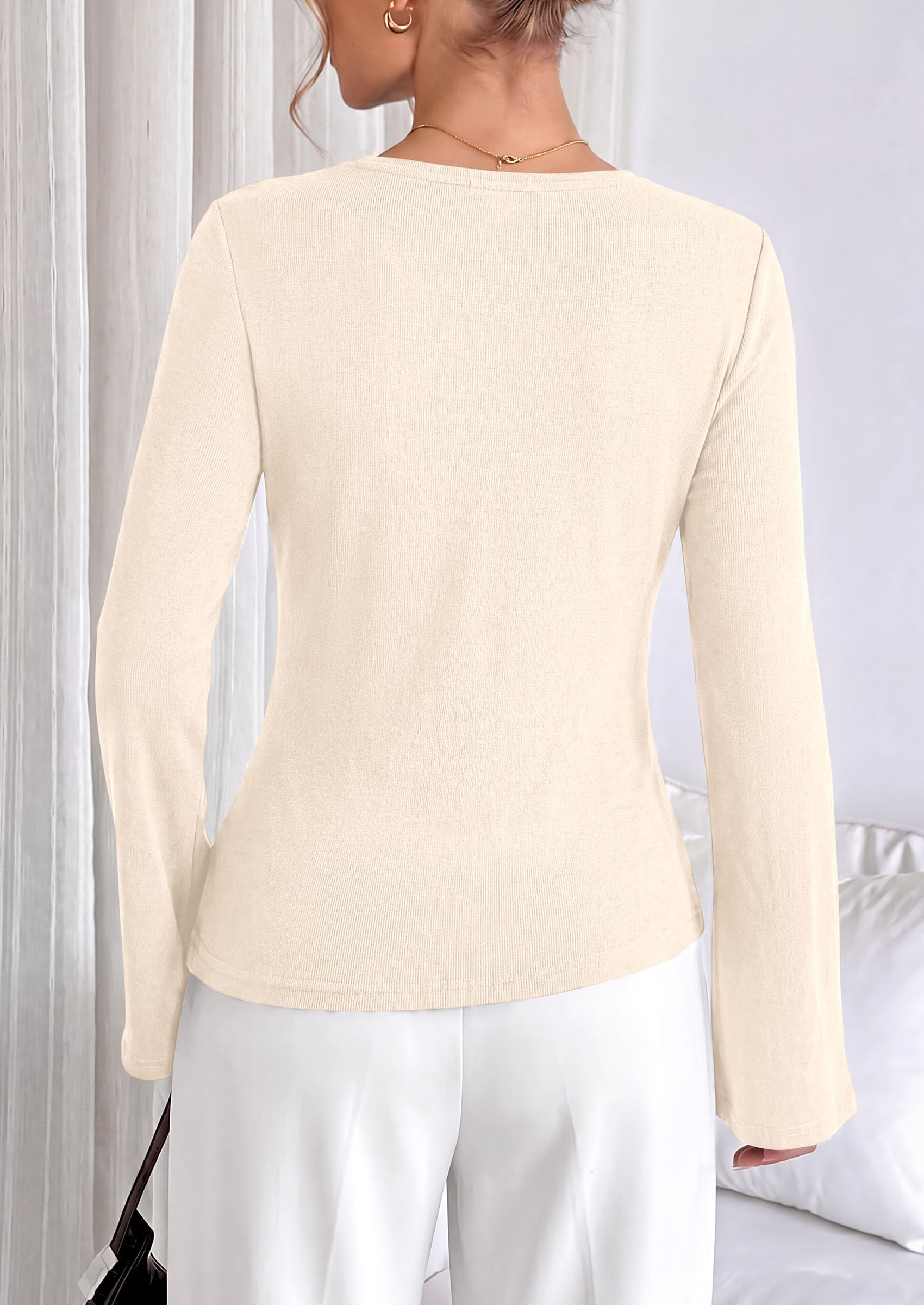 Asymmetrical Tops for Women Fall Business Casual Peplum Top
