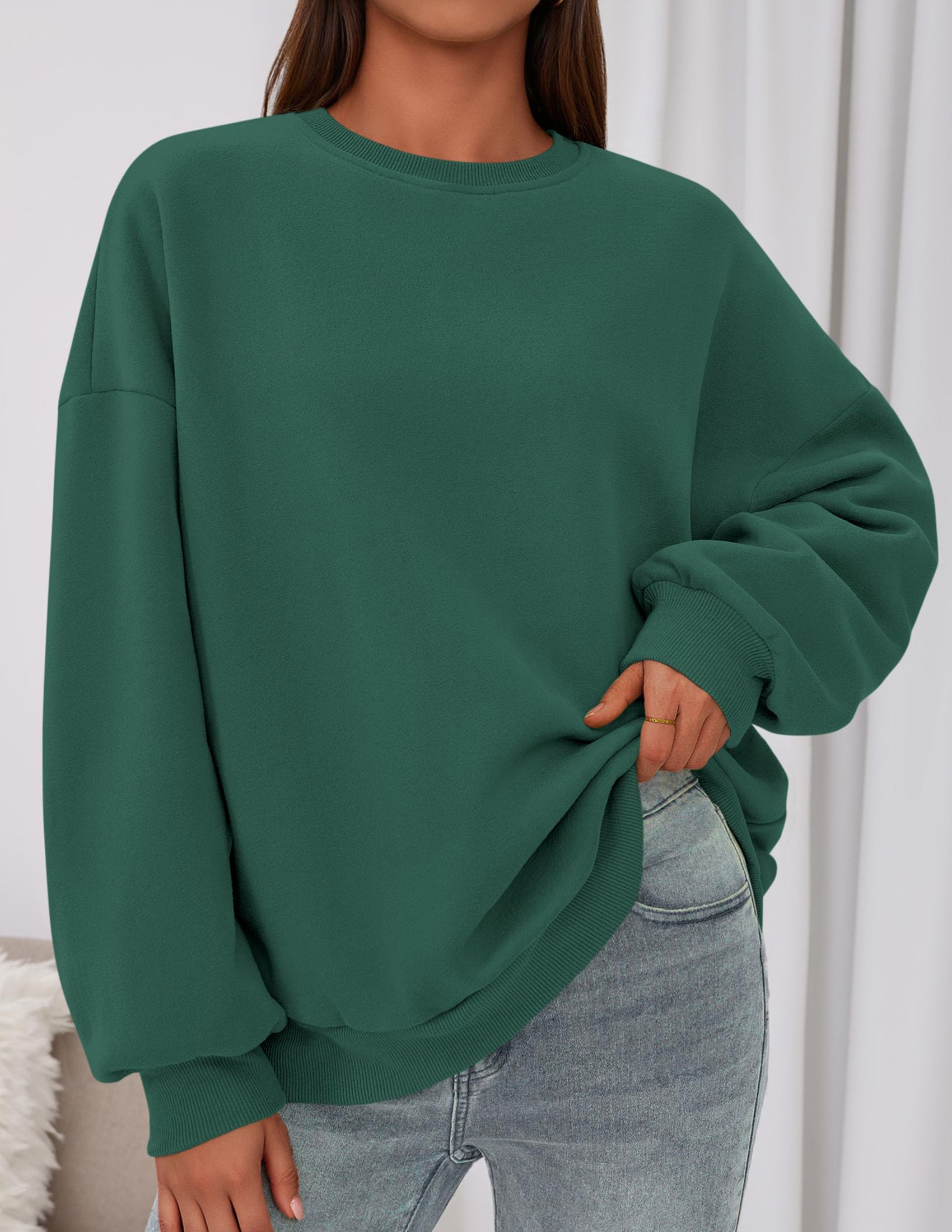 Womens Oversized Crewneck Sweatshirt 2026 Fall Outfits