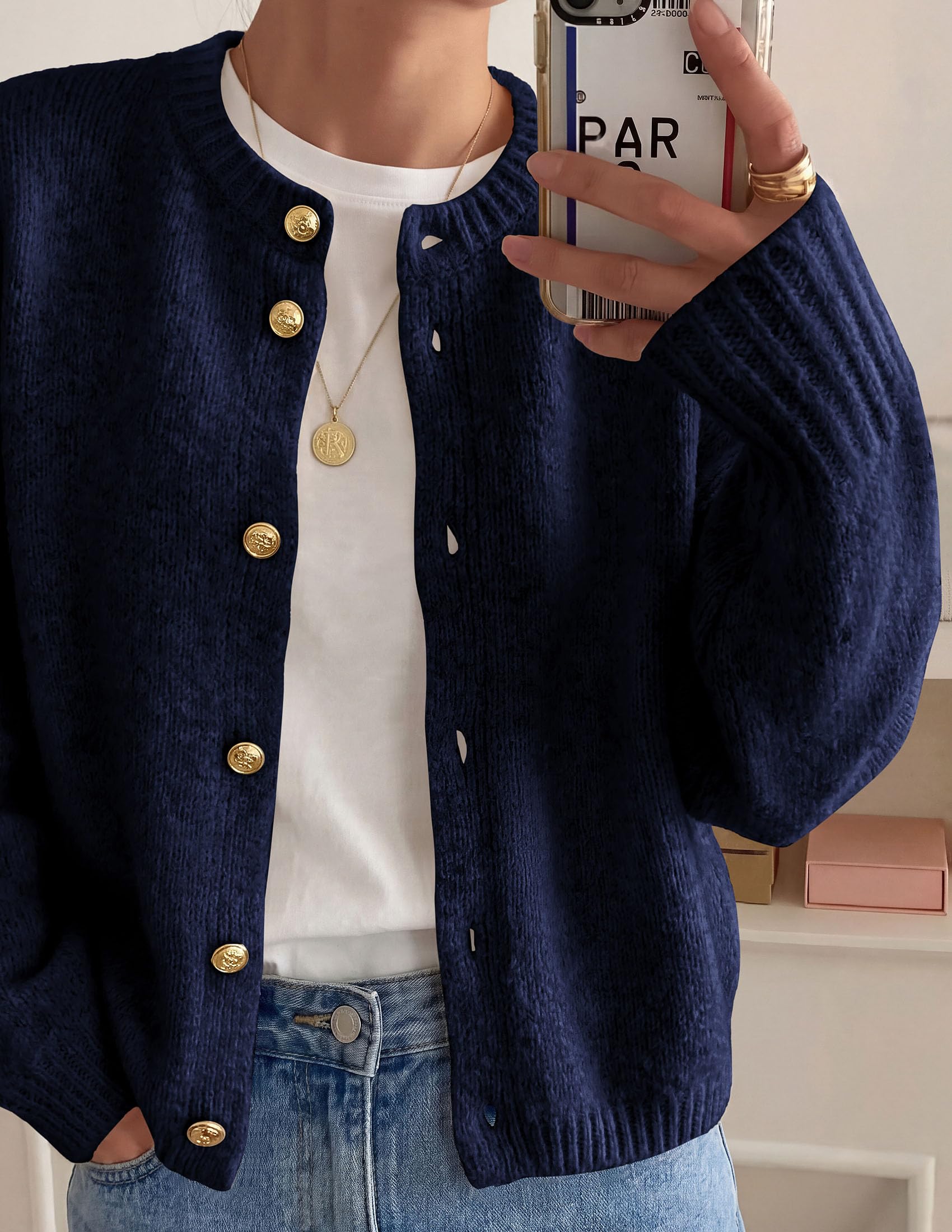 Women's Oversized Cardigan Sweaters Chunky Knit Fall Outfits
