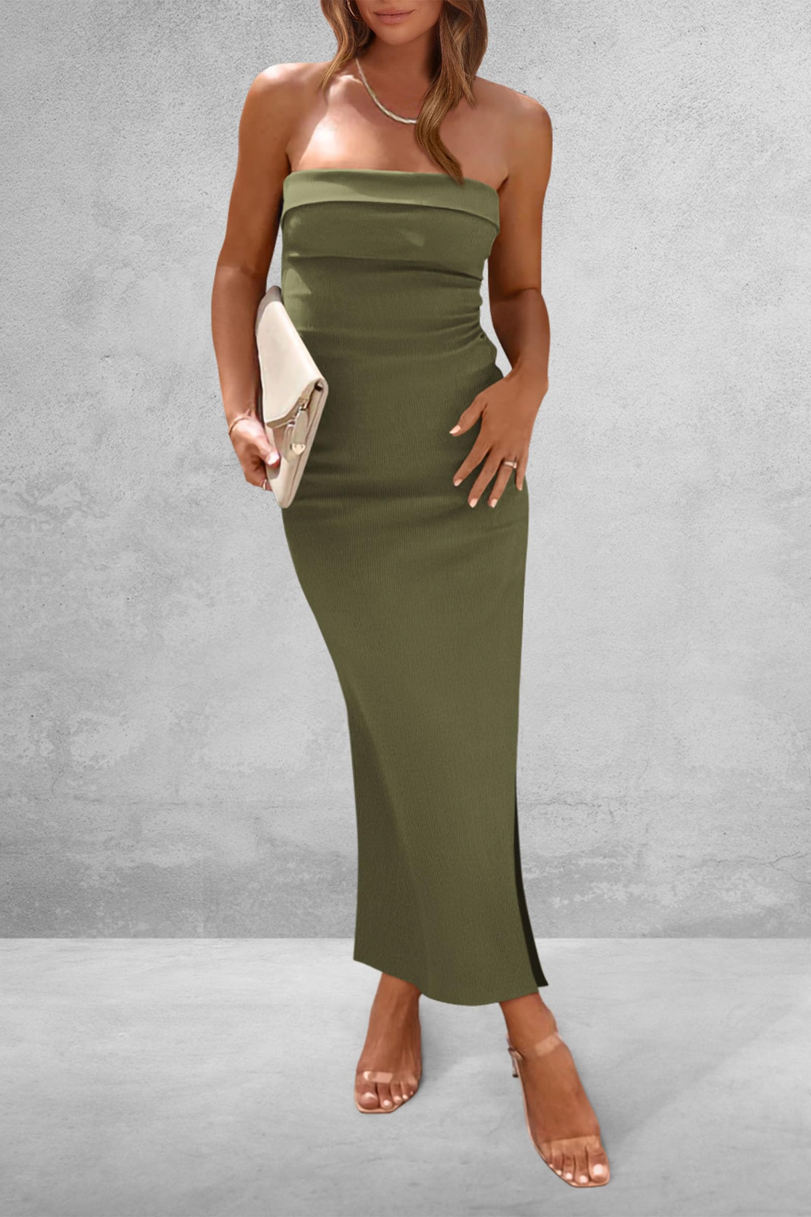 Women's Summer Strapless Cocktail Maxi Dresses