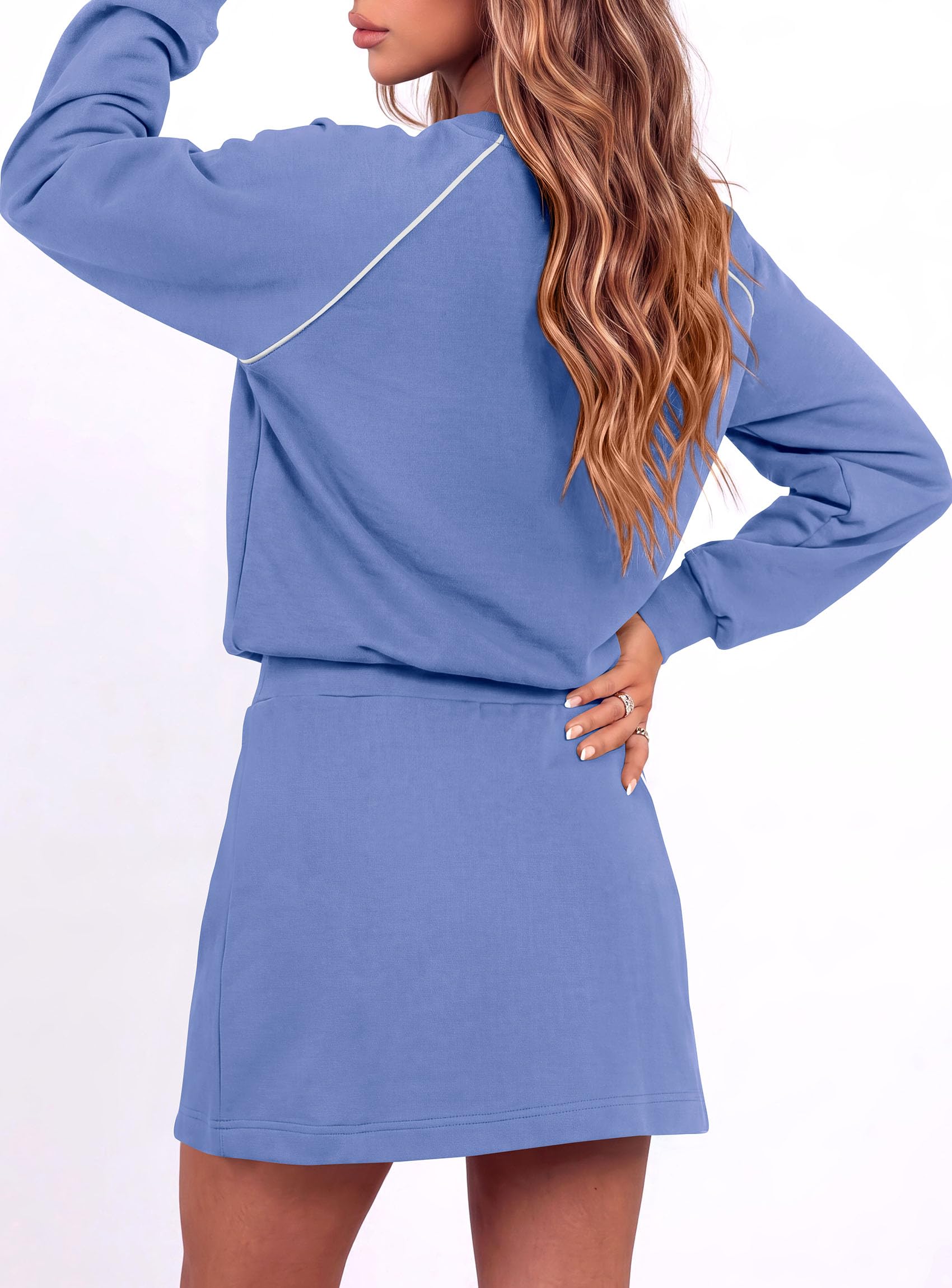 Women's Two Piece Airport Outfits Matching Skirt Sets