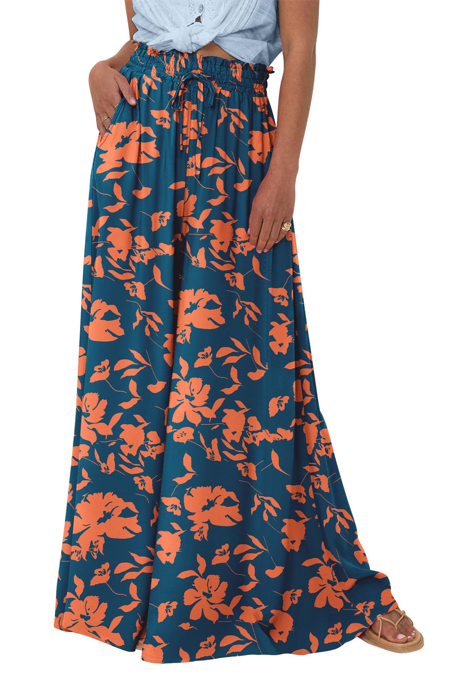 Summer Wide Leg Palazzo Pants for Women Casual