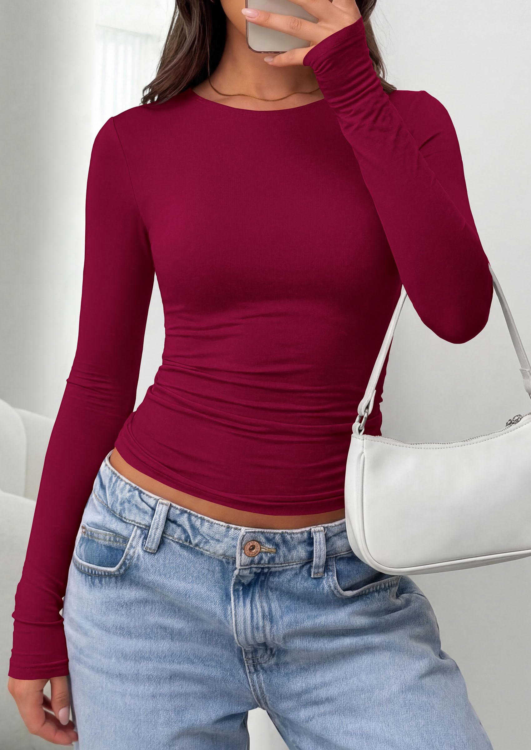 Long Sleeve Shirts for Women Going Out Tops Fall Fashion 2026