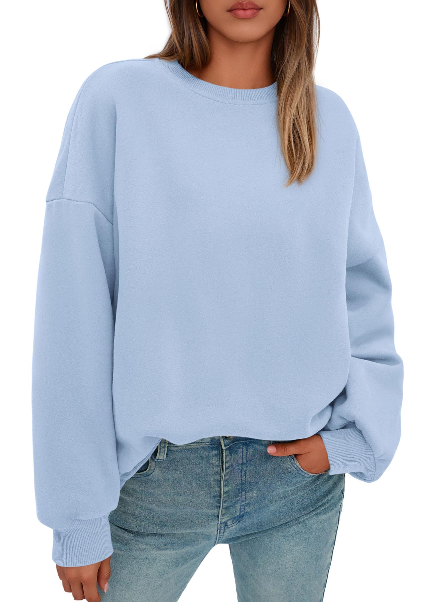Womens Oversized Crewneck Sweatshirt 2026 Fall Outfits