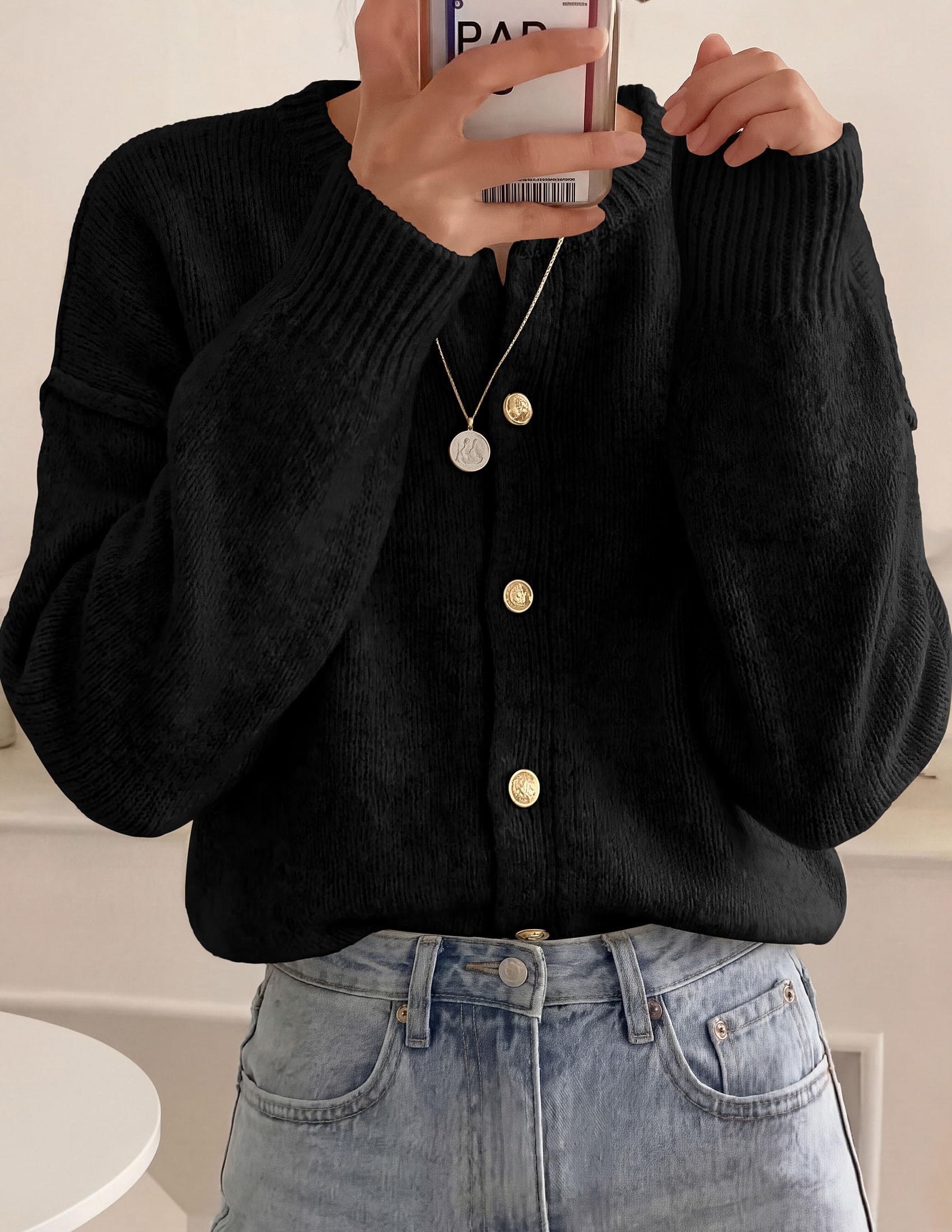 Women's Oversized Cardigan Sweaters Chunky Knit Fall Outfits