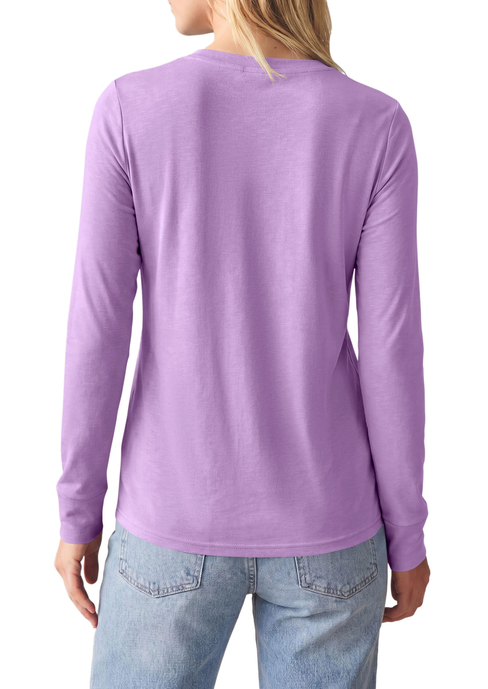 Long Sleeve Tshirts Shirts for Women Basic Casual Fall Tops
