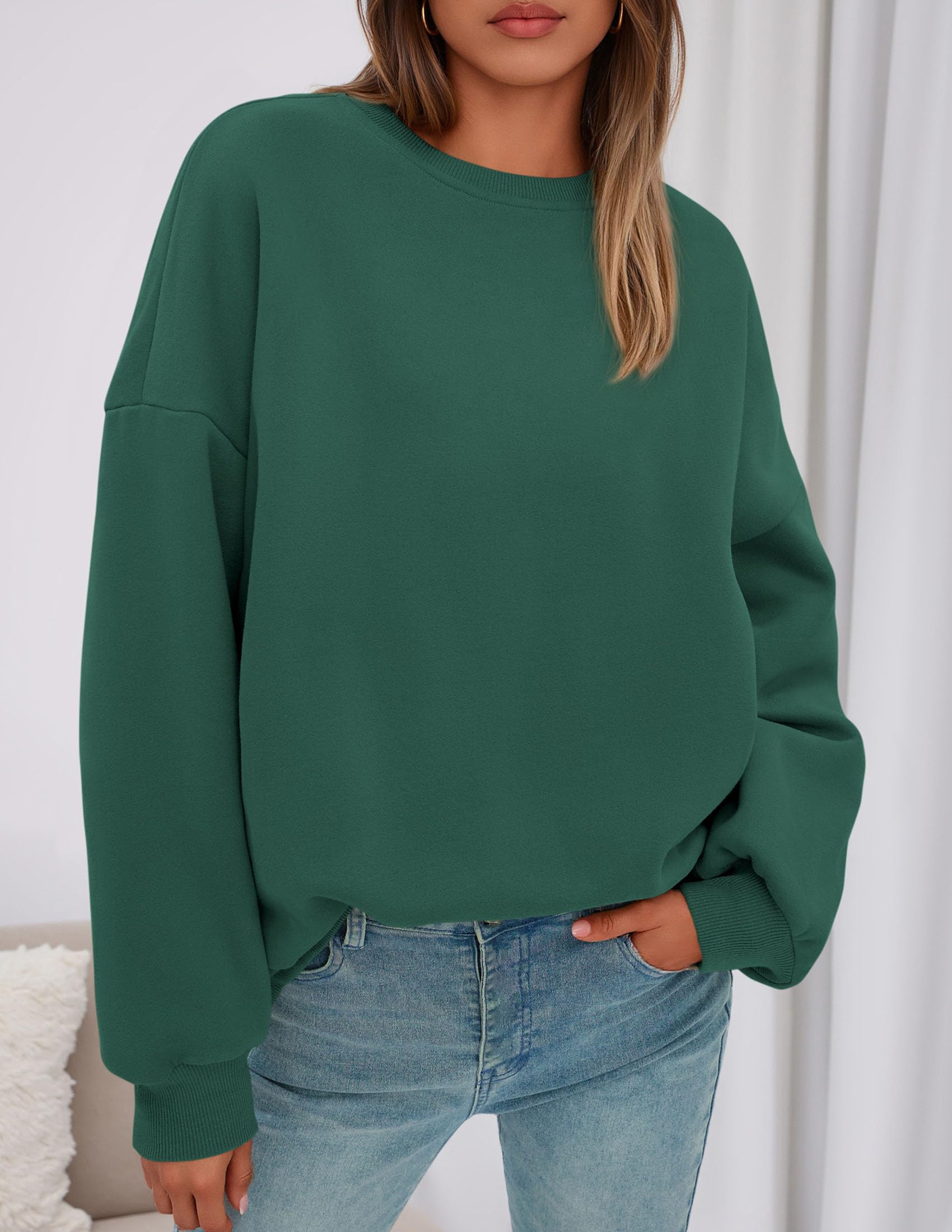 Womens Oversized Crewneck Sweatshirt 2026 Fall Outfits