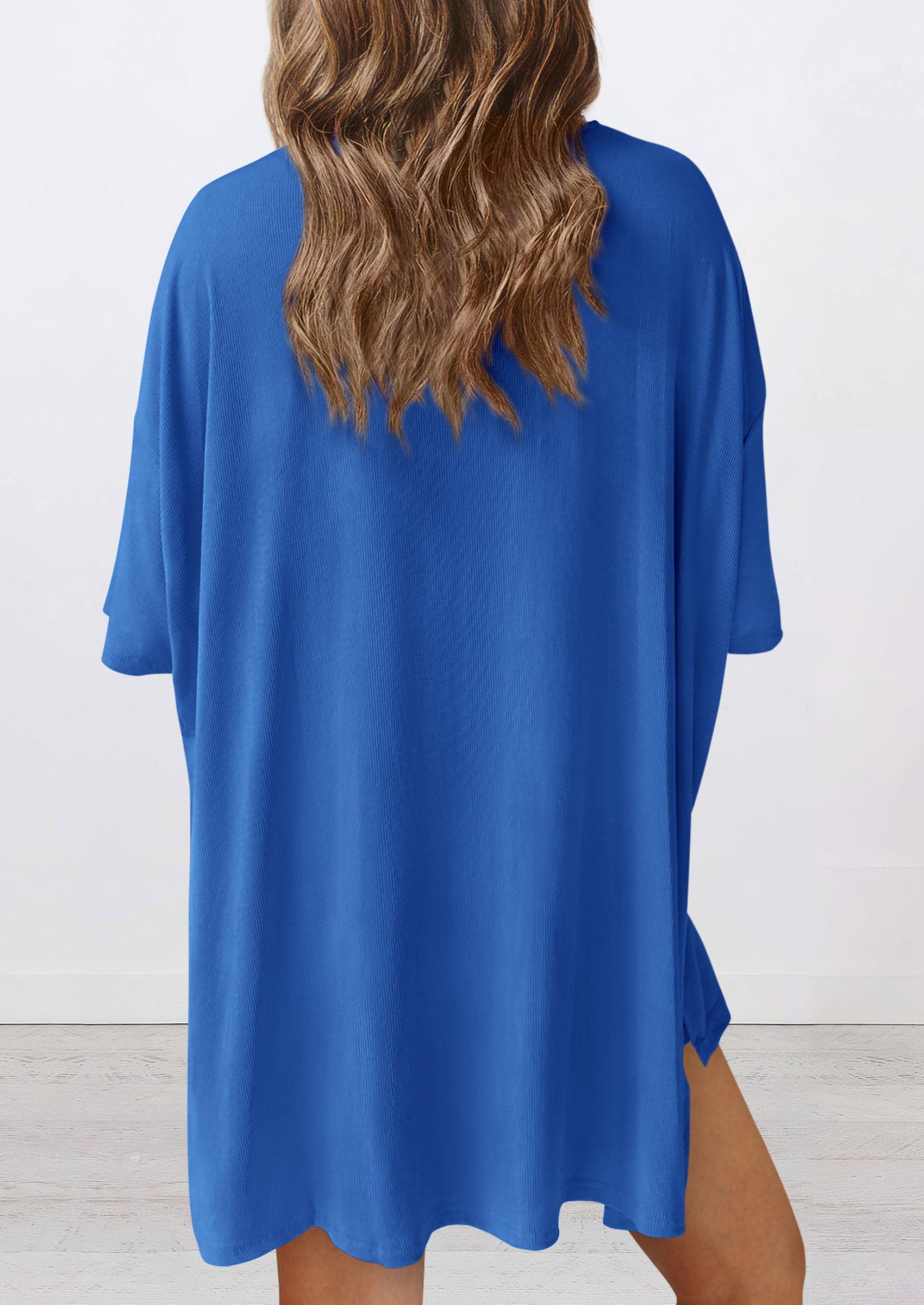 Women 2 Piece Lounge Set Airport Travel Outfit, Royal Blue,S