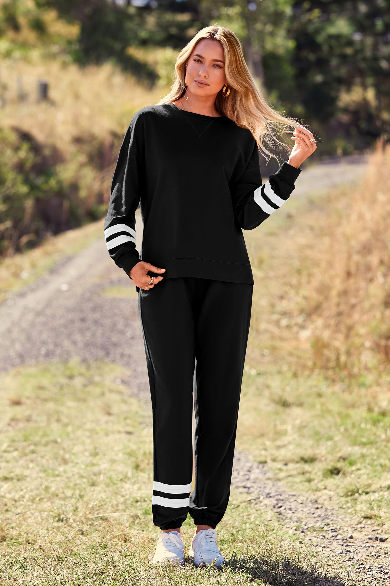 Women's Pajama Sets Casual 2 Piece Fall Matching Lounge Set