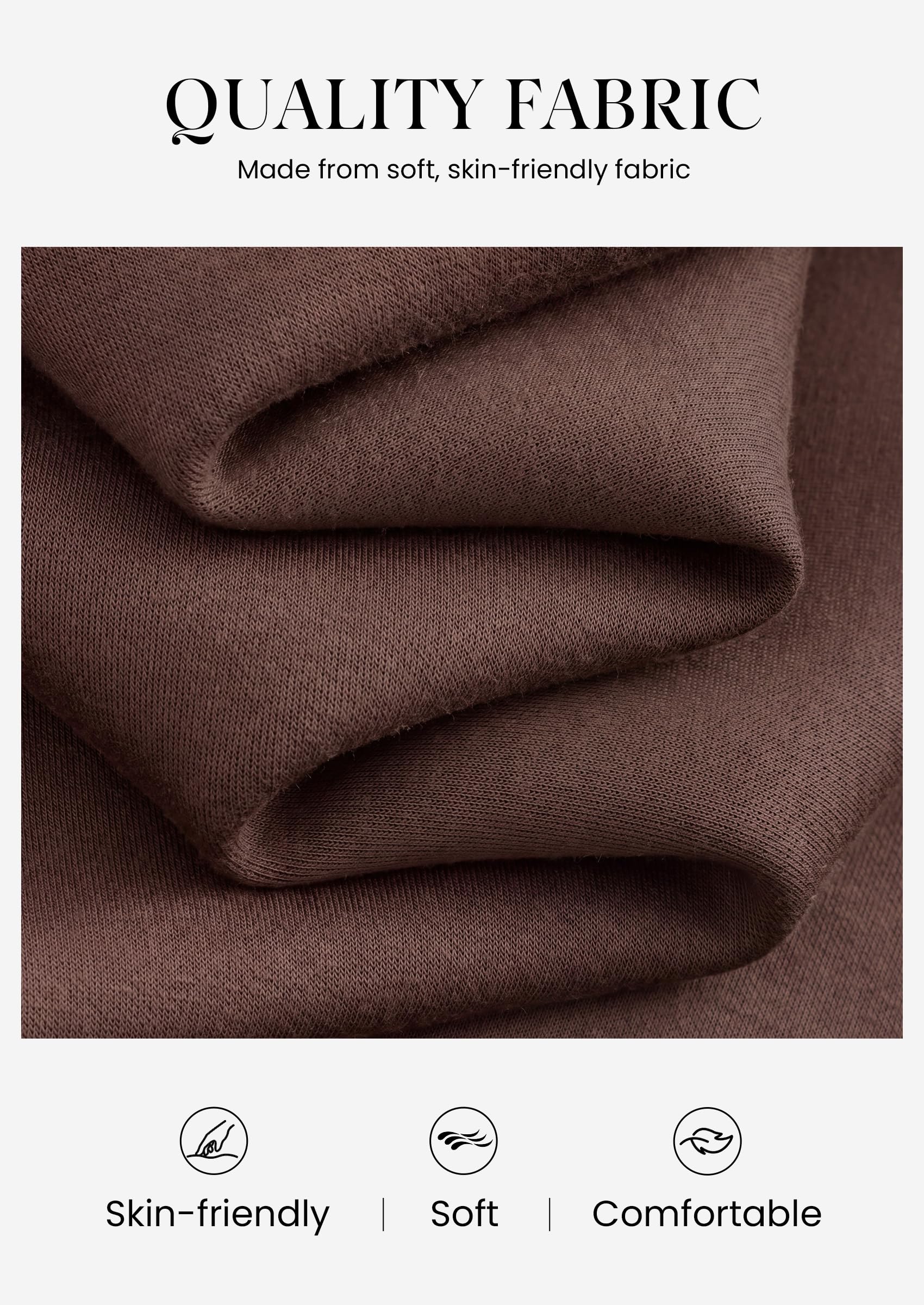 Women's 2 Piece Sweat Set Casual Fall Outfits,Brown,S