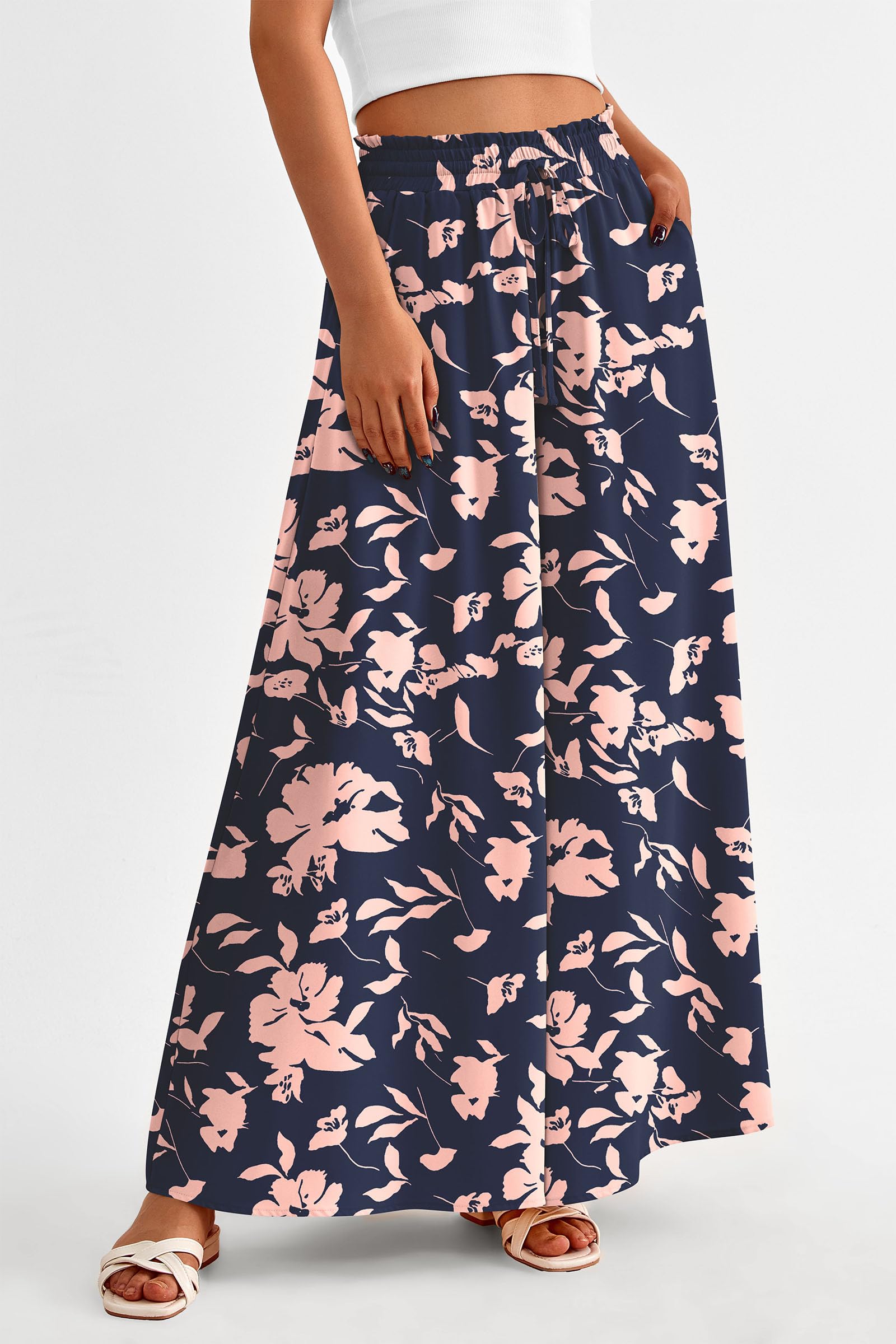 Summer Wide Leg Palazzo Pants for Women Casual