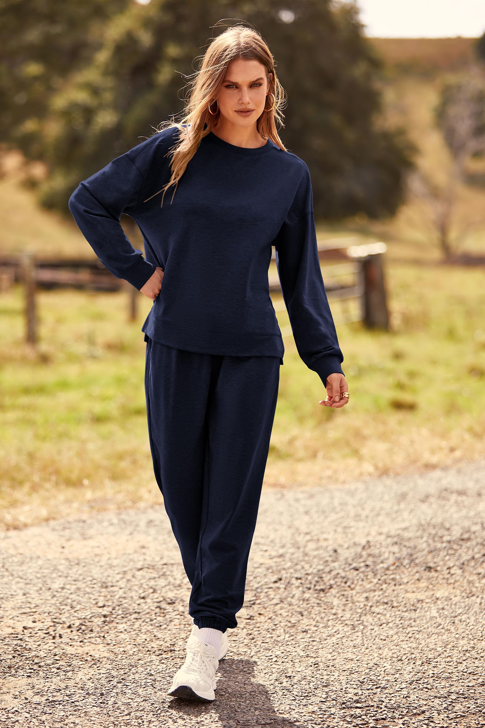 Women's Pajama Sets Casual 2 Piece Fall Matching Lounge Set