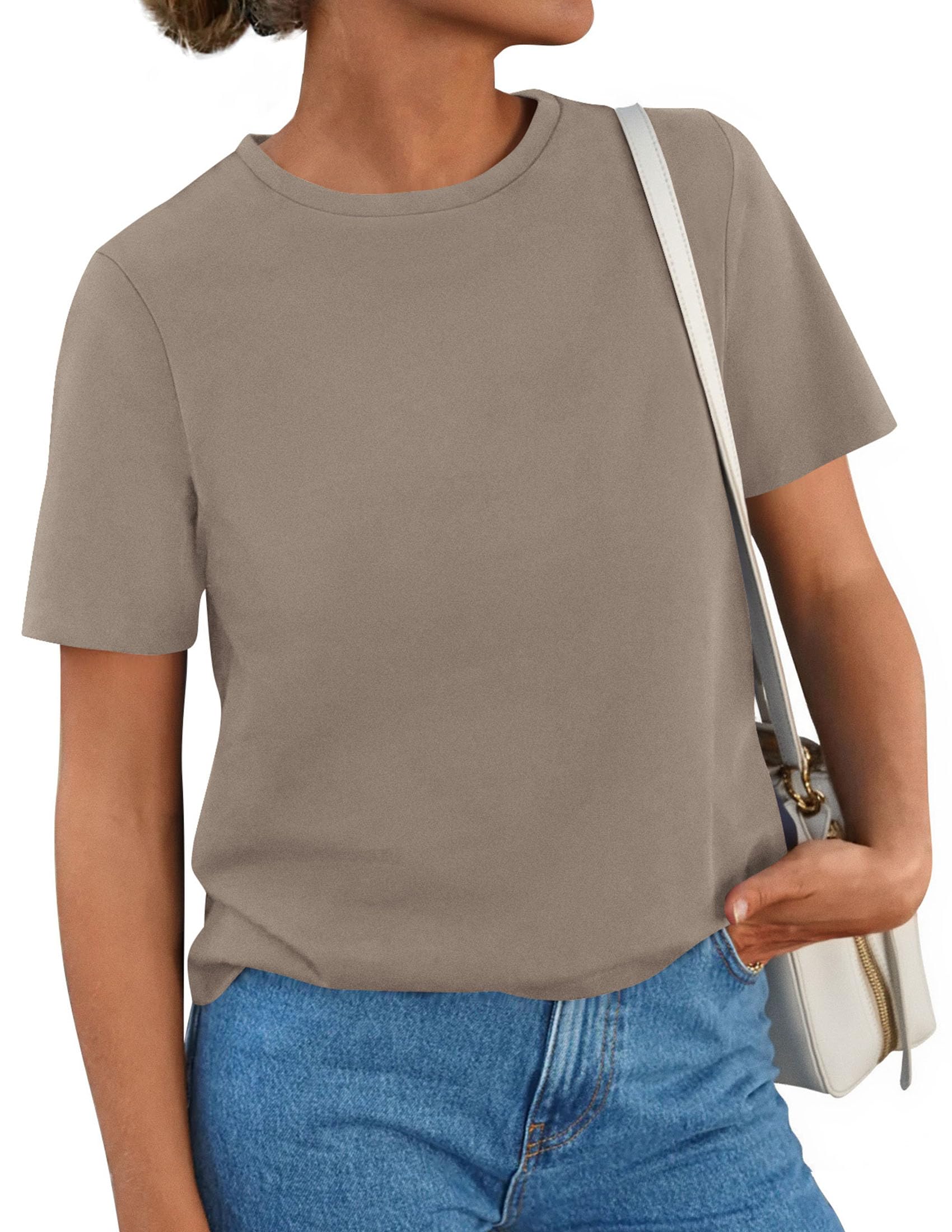 Women's Short Sleeve Cotton Tops Summer Casual T-Shirt 2026