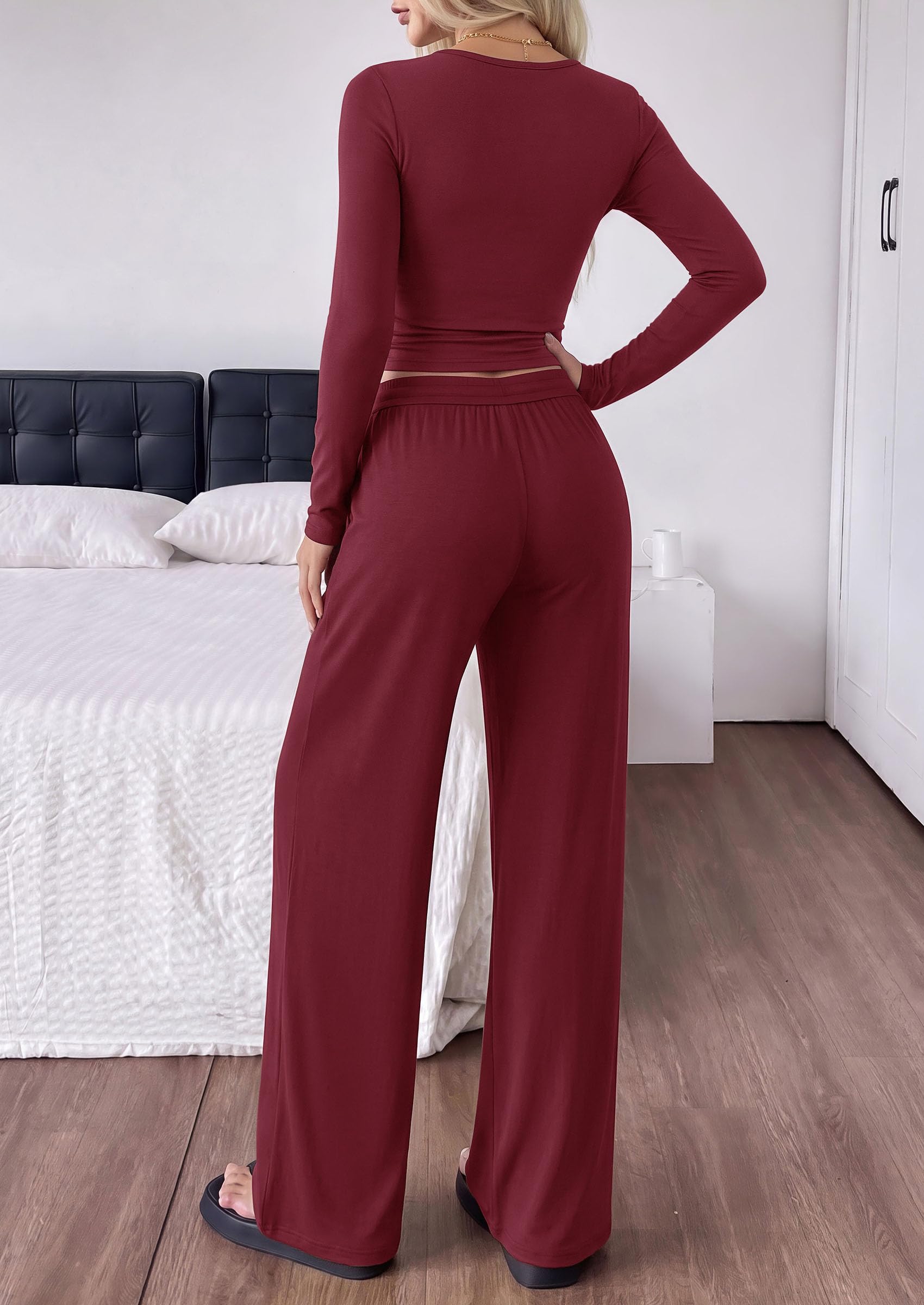 Womens 2 Piece Lounge Sets Fall Fashion Airport Travel Outfits