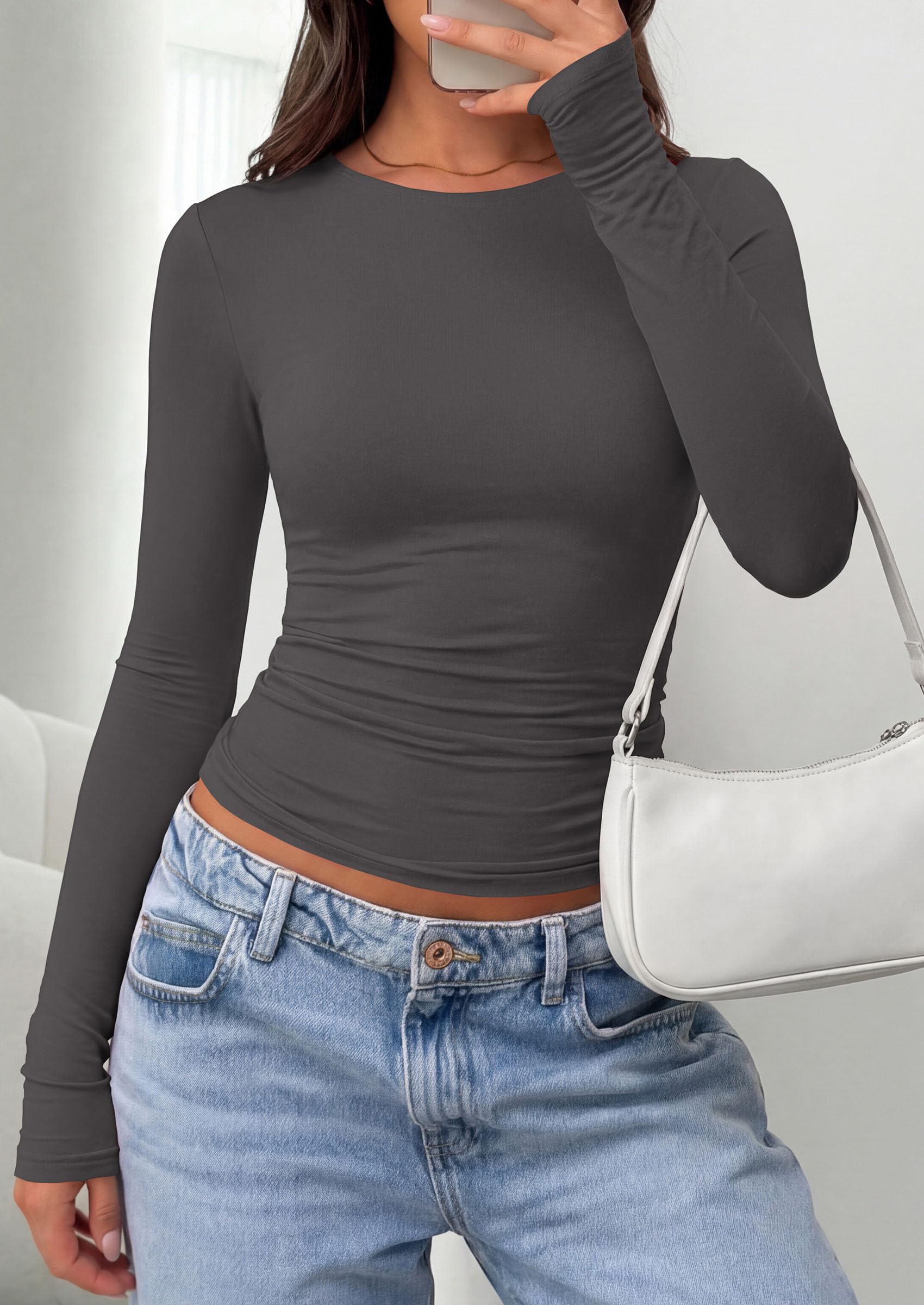 Long Sleeve Shirts for Women Going Out Tops Fall Fashion 2026