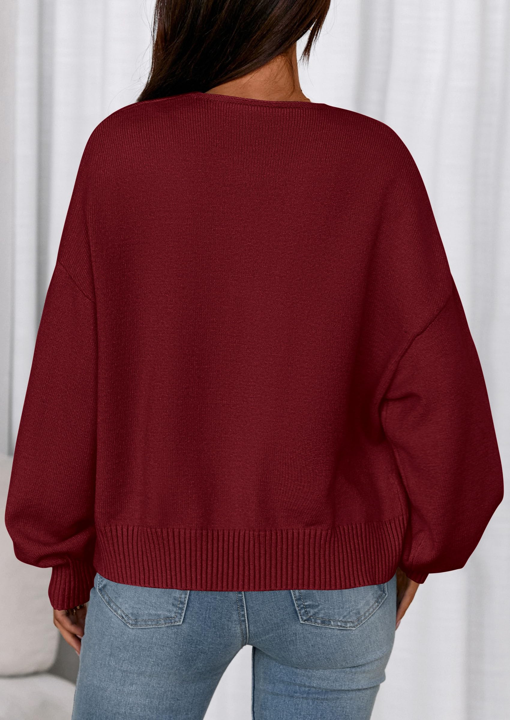 Women's Fall Bow Tie Front Cardigan Sweaters,Red,S