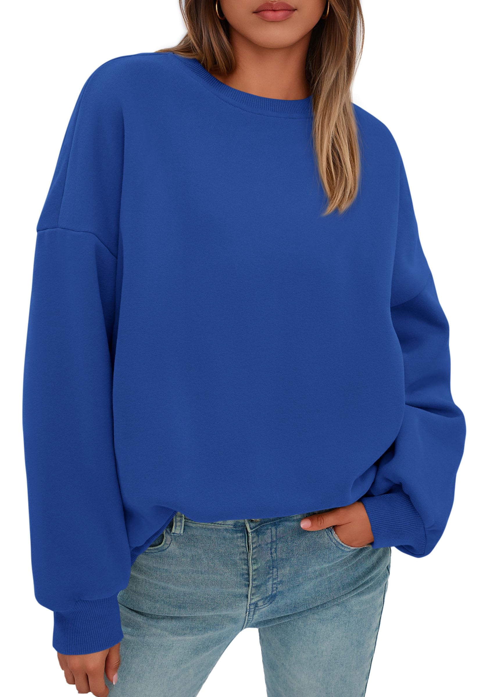 Womens Oversized Crewneck Sweatshirt 2026 Fall Outfits
