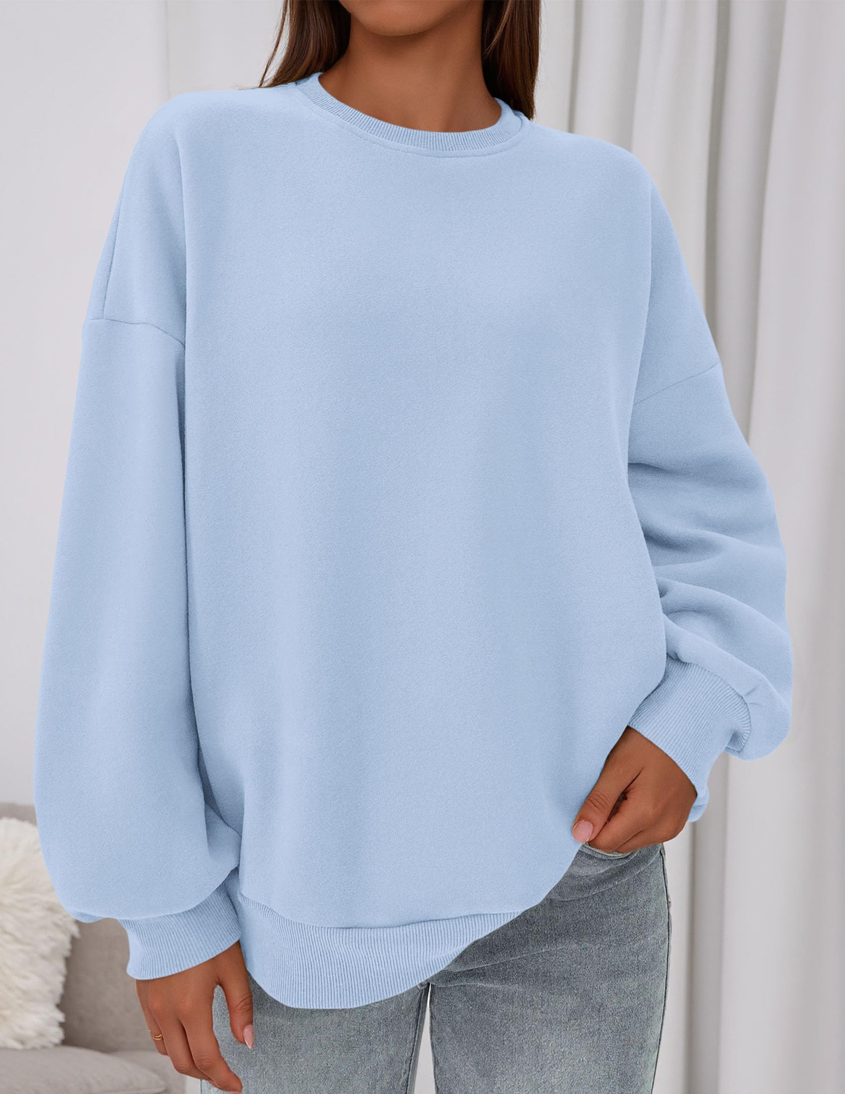 Womens Oversized Crewneck Sweatshirt 2026 Fall Outfits