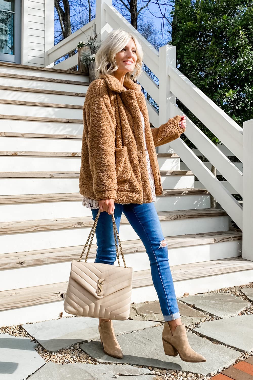 Oversized Sherpa Fleece Jacket Women's Winter Coats Outerwear