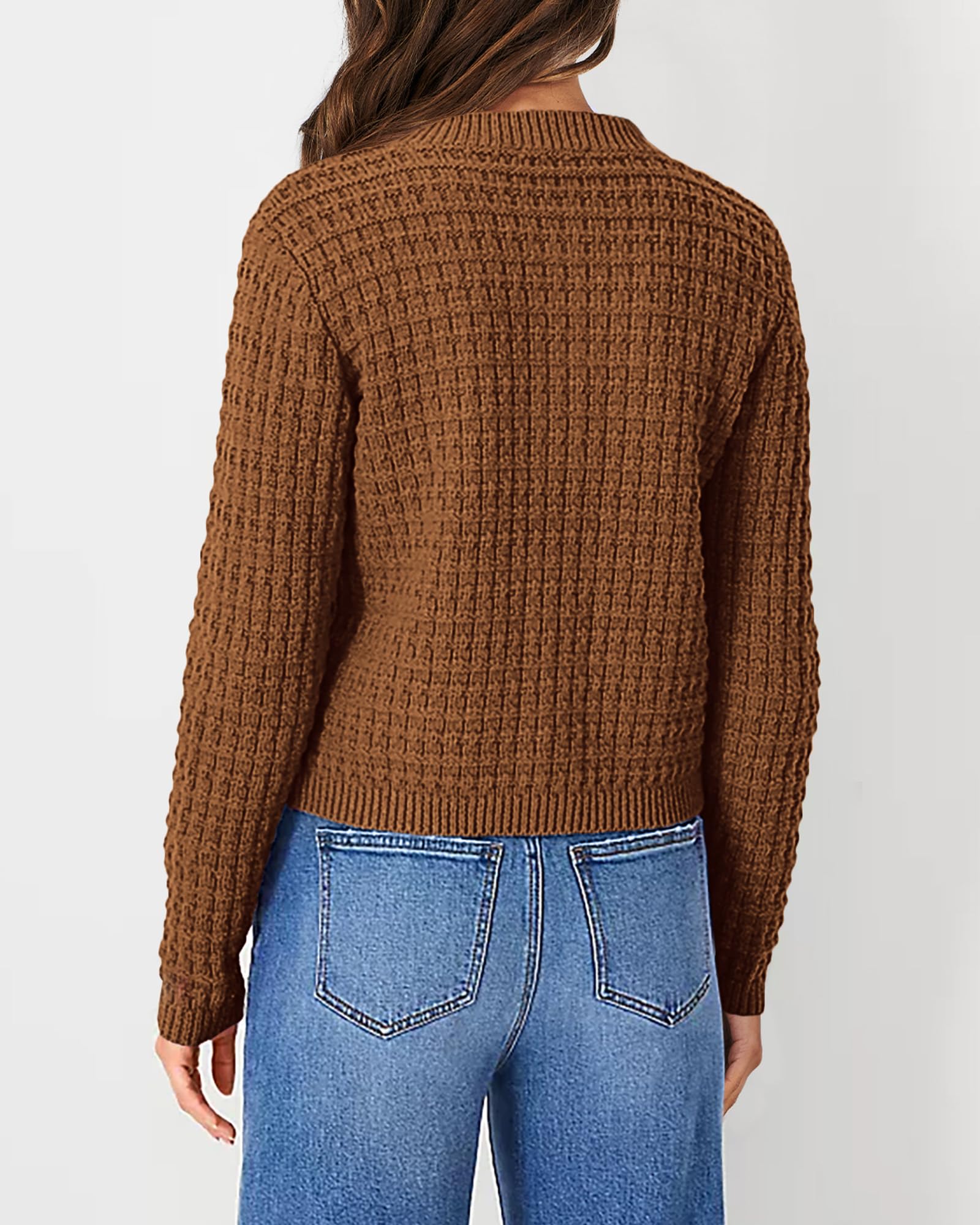 Women's Fall Lightweight Cardigan Sweaters Coffee