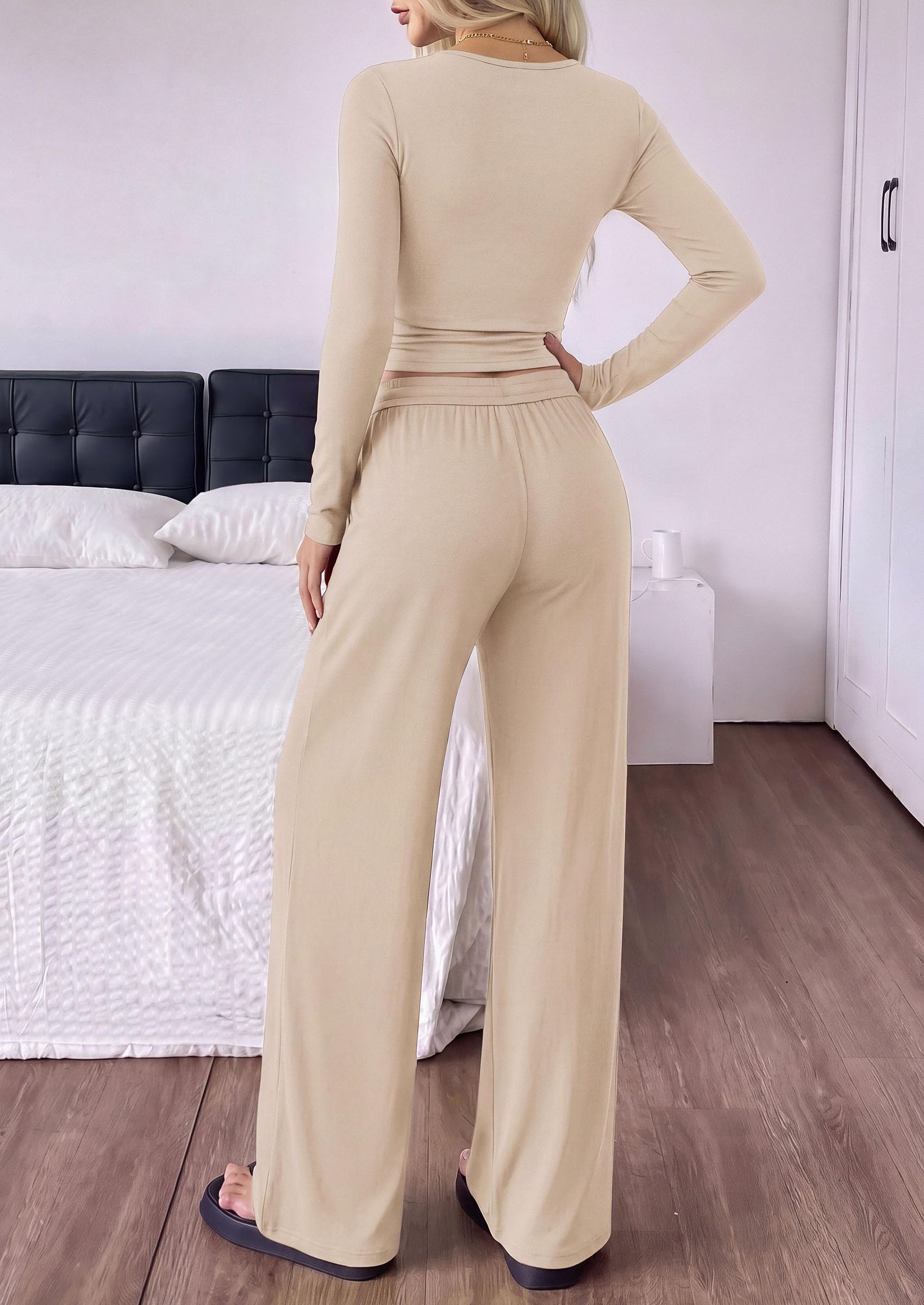 Womens 2 Piece Lounge Sets Fall Fashion Airport Travel Outfits