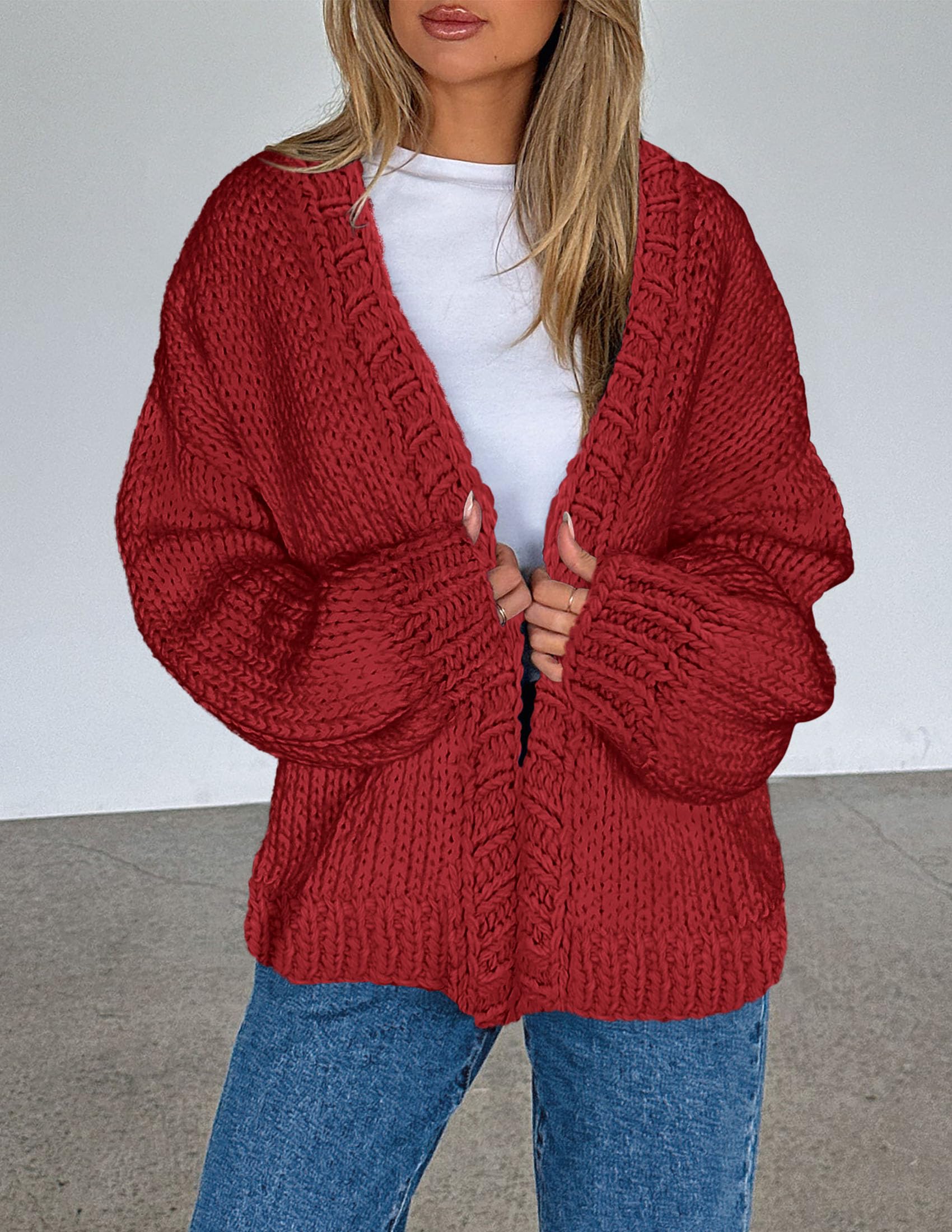 Cardigan Sweaters for Women Trendy Fall Fashion Knit Sweaters