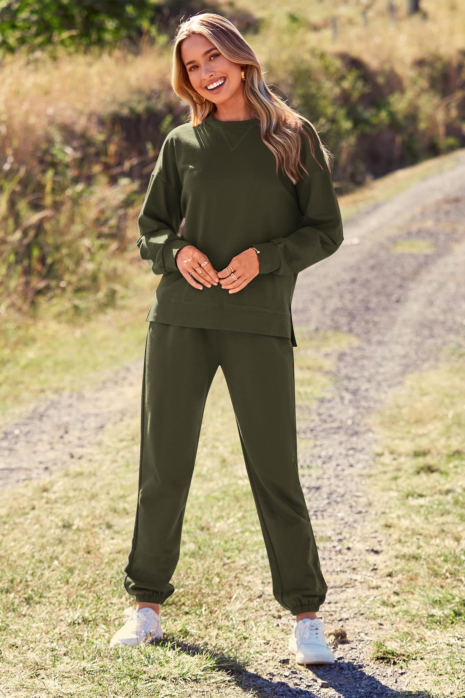 Women's Pajama Sets Casual 2 Piece Fall Matching Lounge Set