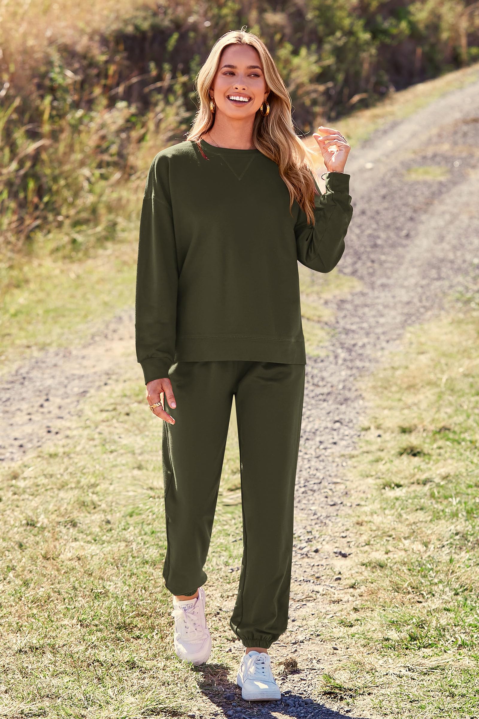 Women's Pajama Sets Casual 2 Piece Fall Matching Lounge Set