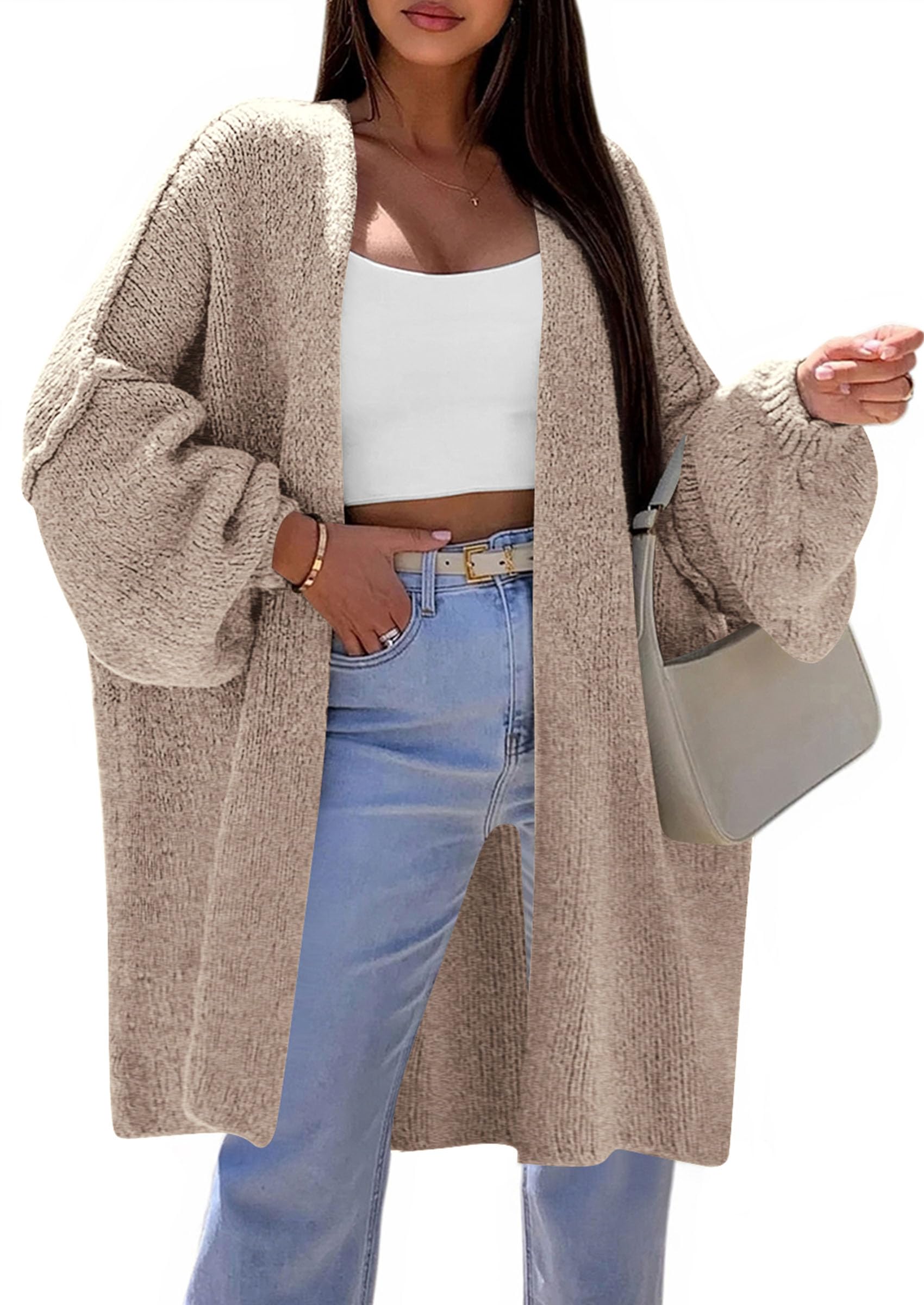 Cardigan Sweaters for Women Fall Oversized Long Cardigans